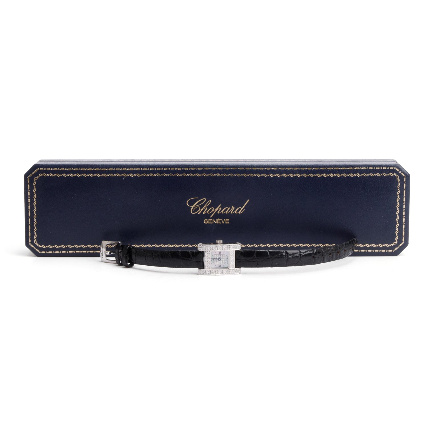 Chopard 18k White Gold Diamond Your Hour Watch w/ Box