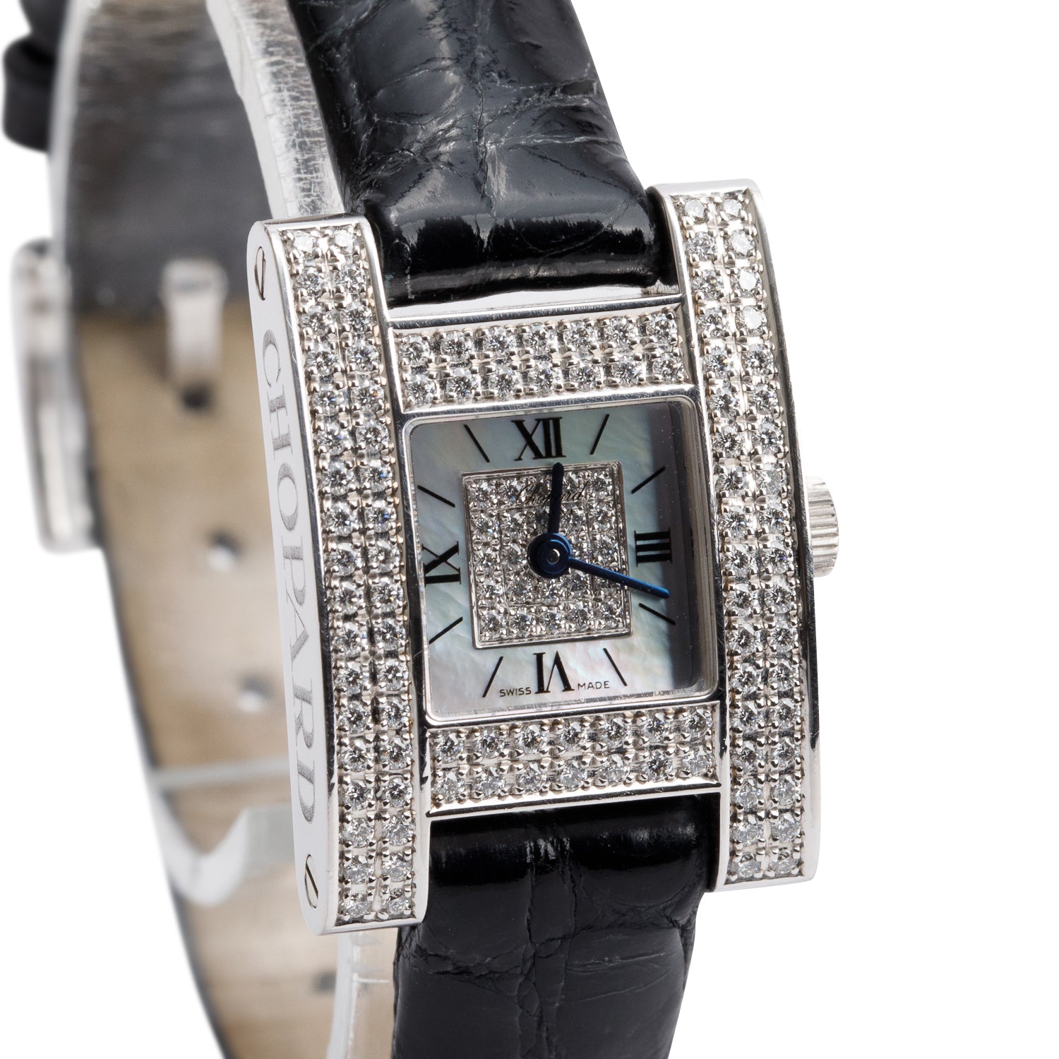 Chopard 18k White Gold Diamond Your Hour Watch w/ Box