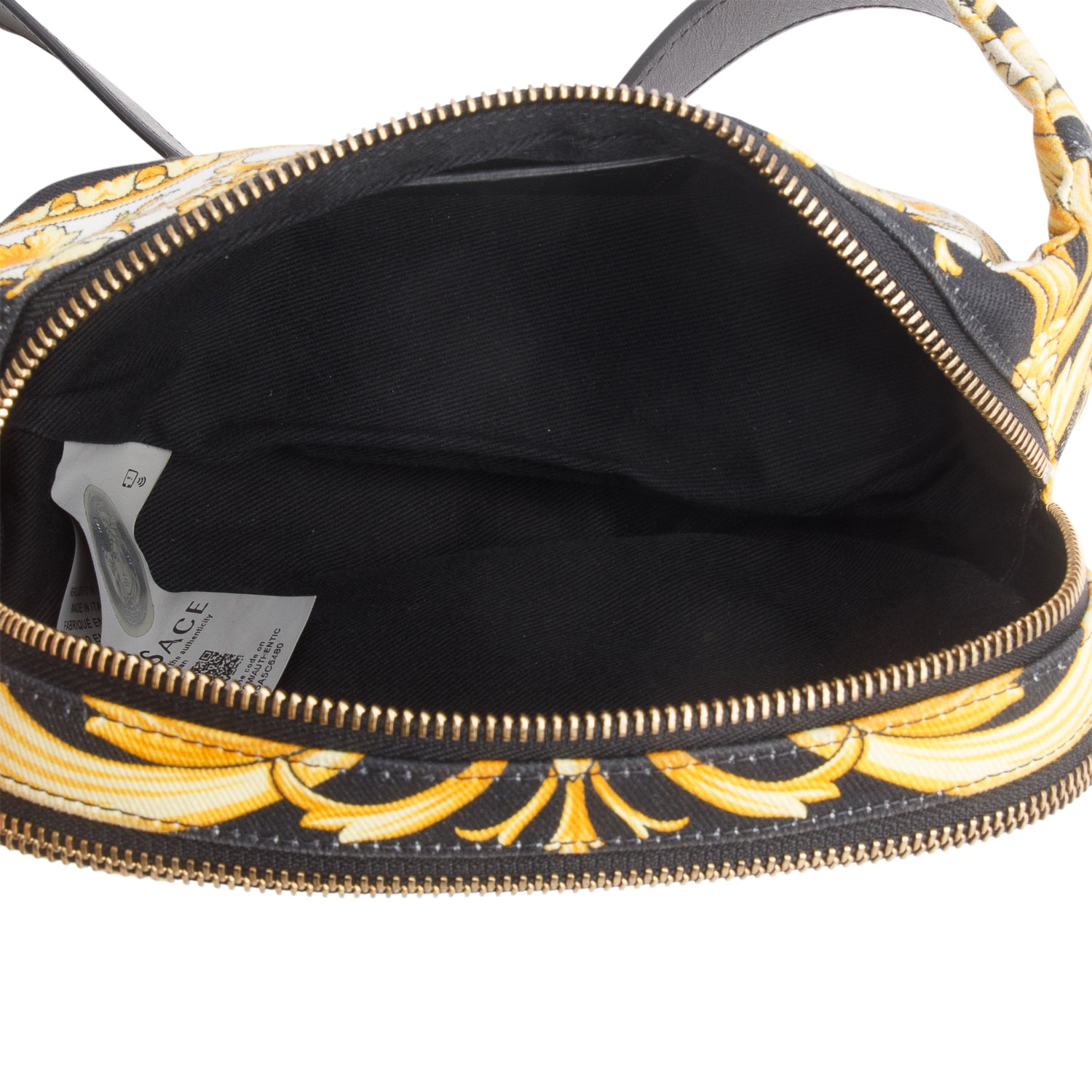 Versace Yellow Barocco Printed Belt Bag