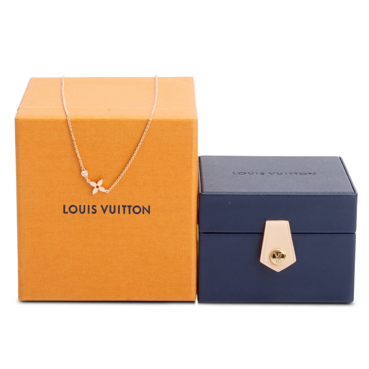 Louis Vuitton 18k Rose Gold Diamond Idylle Blossom Pendant Necklace w/ Box & Receipt