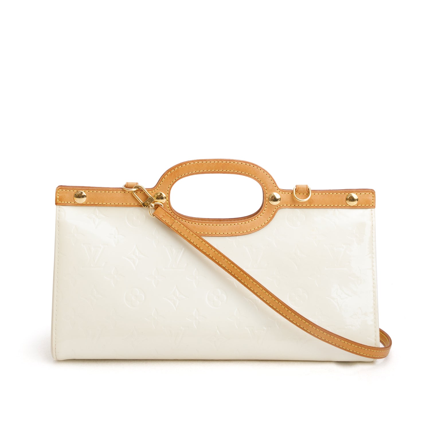 Louis Vuitton Neutral Monogram Vernis Roxbury w/ Strap
