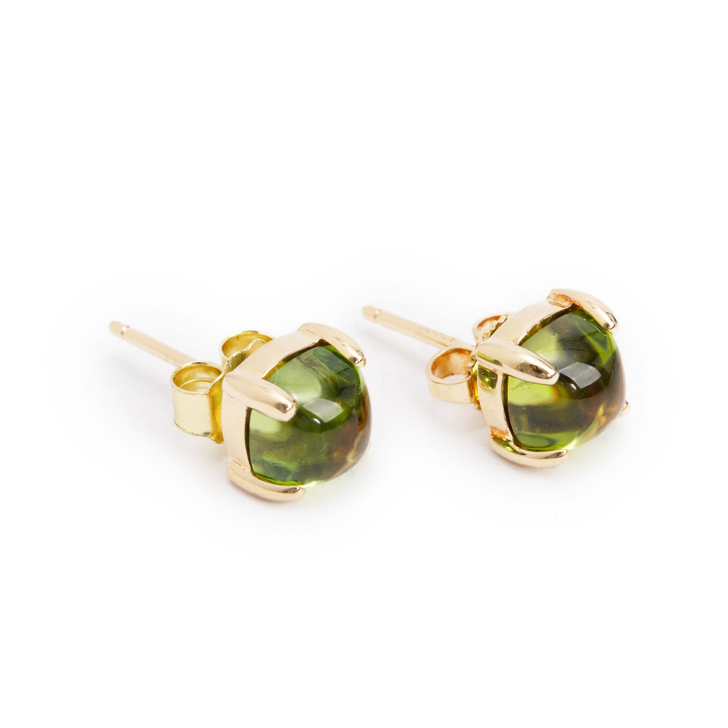 Tiffany & Co. Paloma Picasso 18k Yellow Gold Peridot Sugar Stacks Stud Earrings
