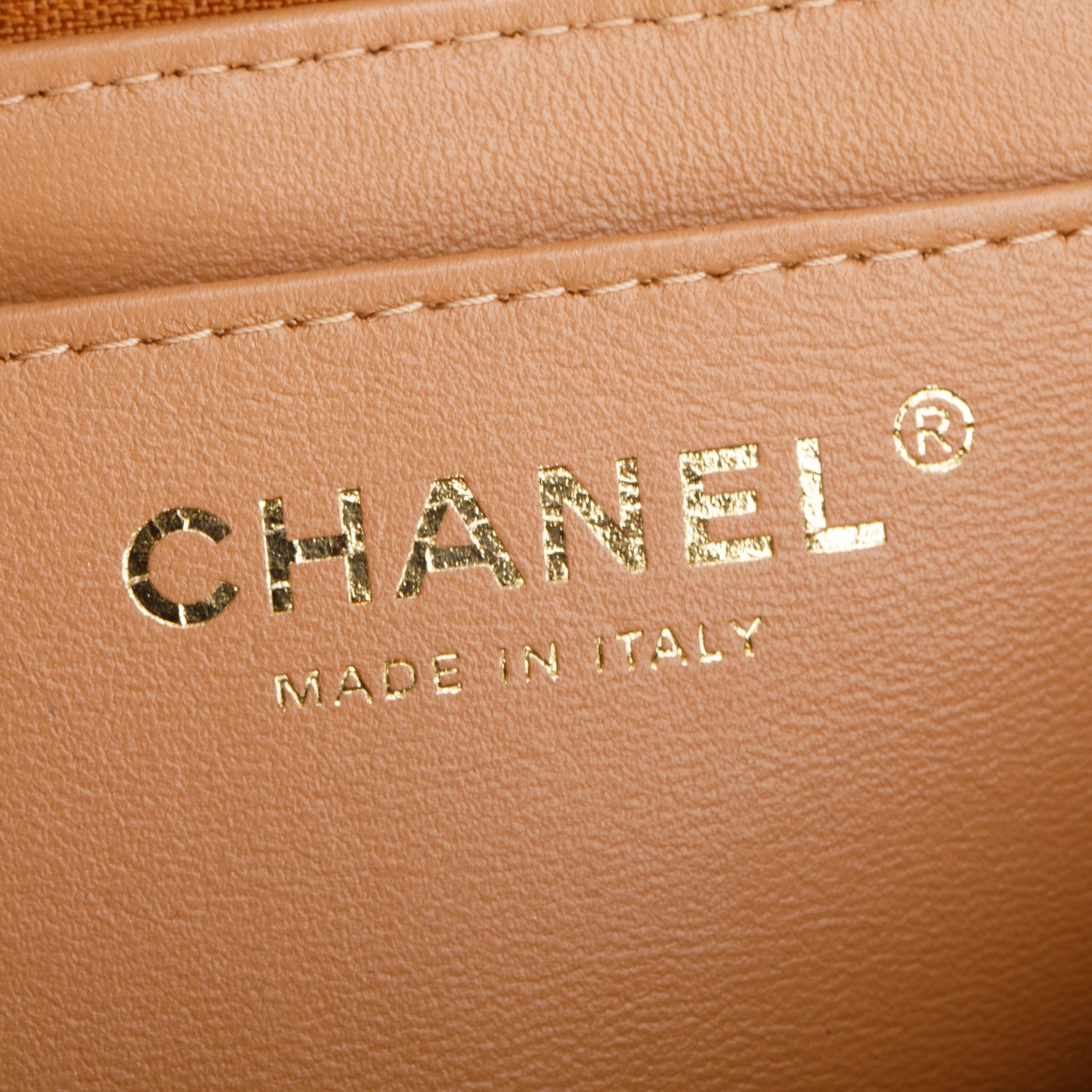 Chanel Brown Lambskin Quilted Mini Top Handle Rectangular Flap