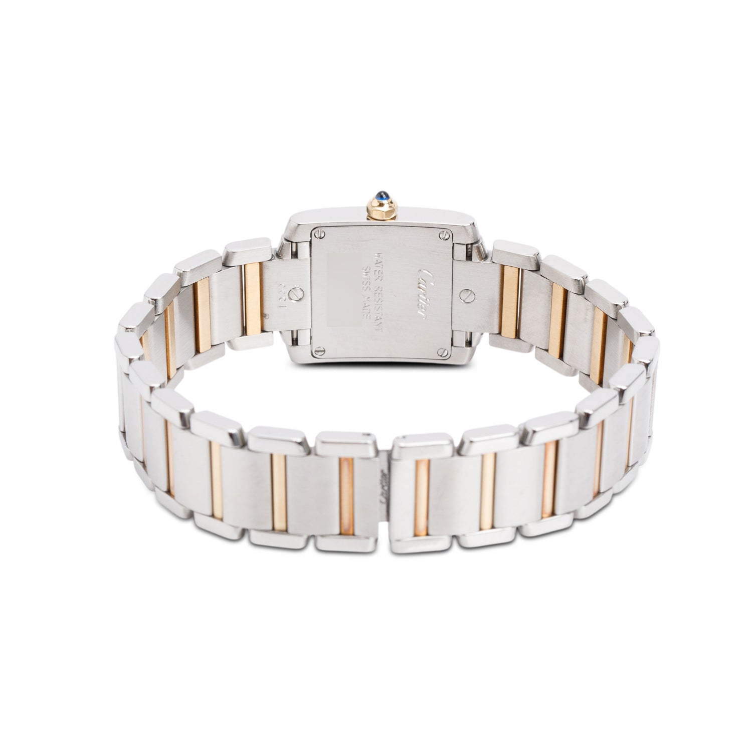 Cartier Stainless Steel & 18k Rose Gold Tank Francaise Watch, Small Model 2300
