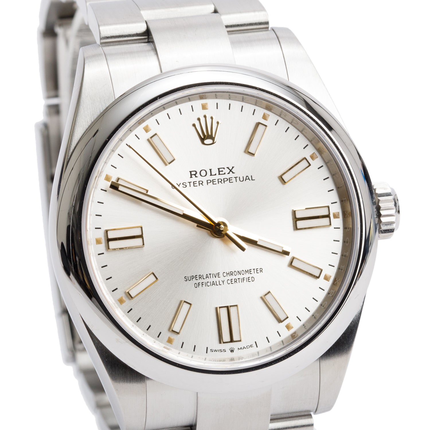 Rolex 2025 Stainless Steel Oyster Perpetual 41 MM Automatic Watch Silver Dial 134300 w/ Box & Papers