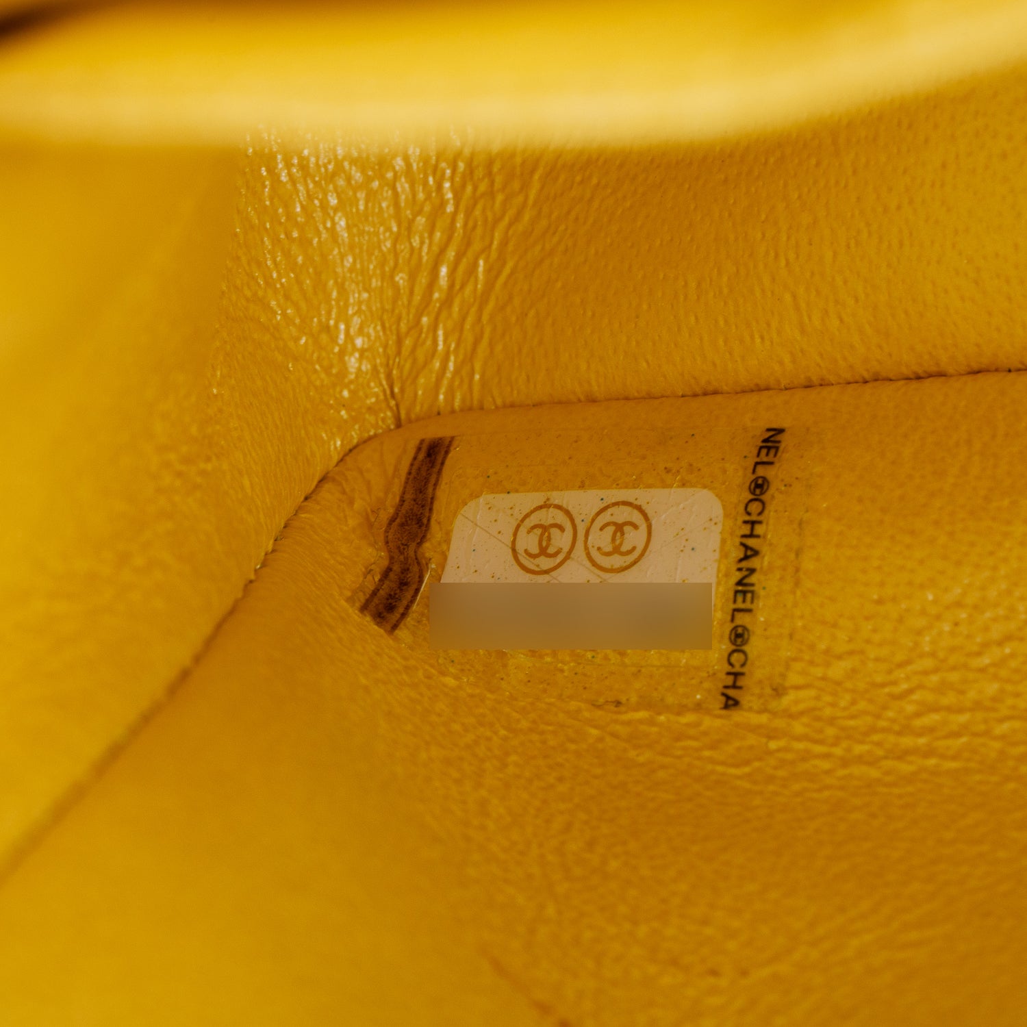 Chanel Yellow Iridescent Caviar Quilted Leather Small Double Flap Bag w/ Box