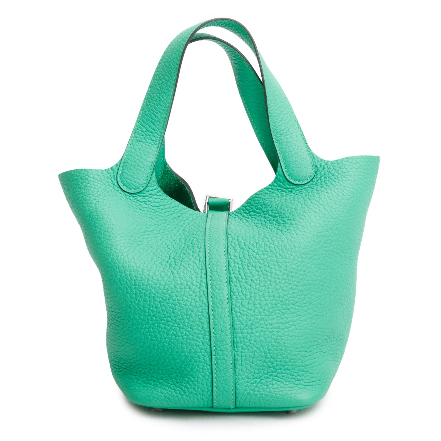 Hermes 2022 Vert Comics Taurillon Clemence Picotin Lock 18 w/ Box