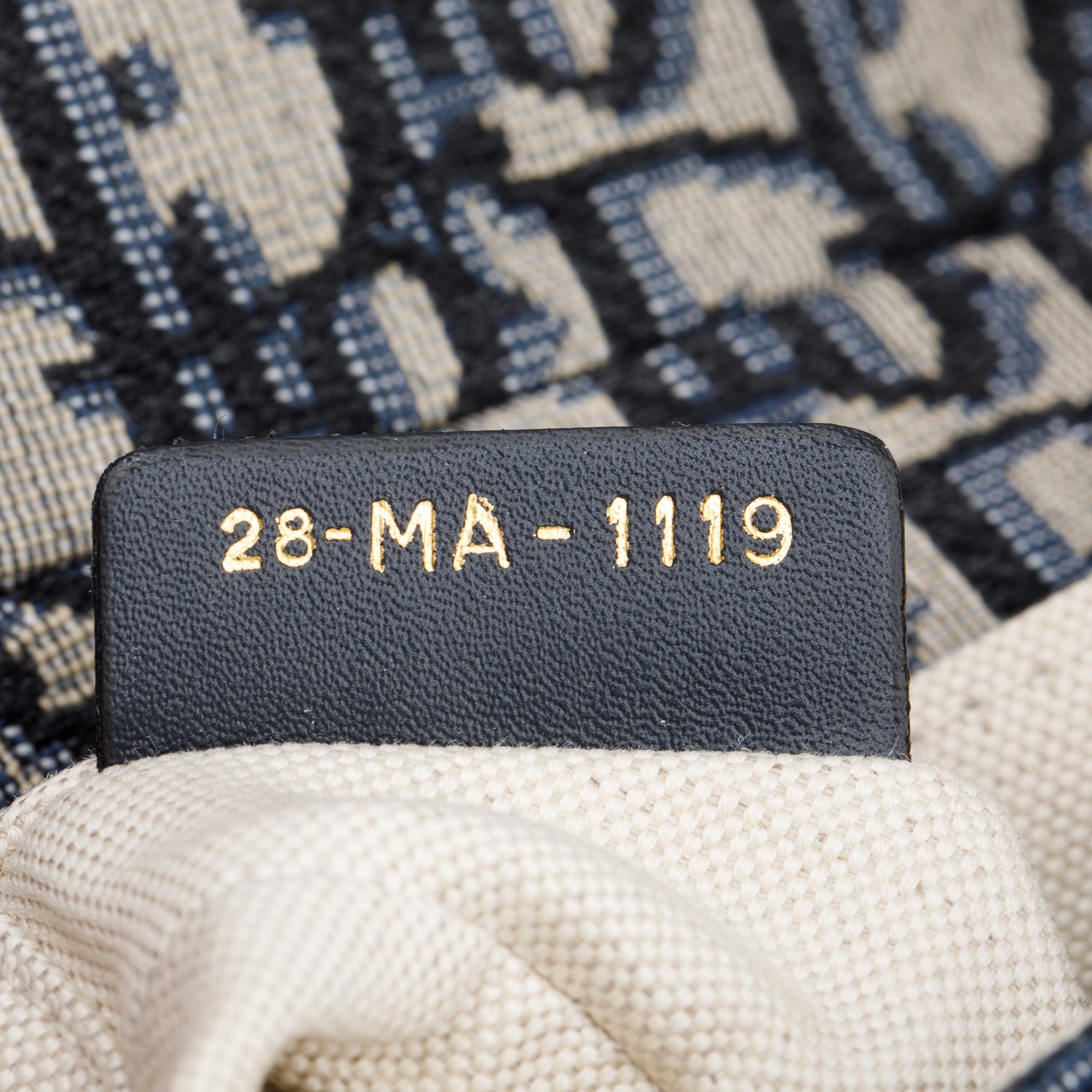 Christian Dior Blue Oblique Mini Saddle Bag w/ Box & Authenticity Card