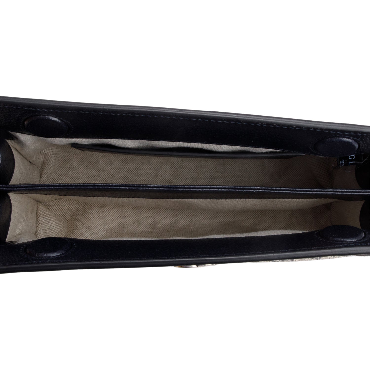 Gucci Black GG Supreme Monogram Textured Calfskin Web Medium Ophidia Chain Shoulder Bag w/ Box