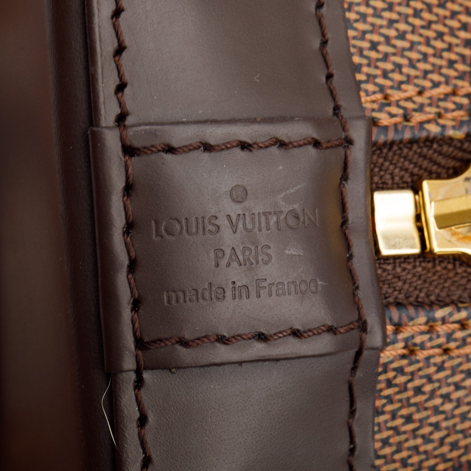 Louis Vuitton Damier Ebene Alma BB w/ Box & Strap