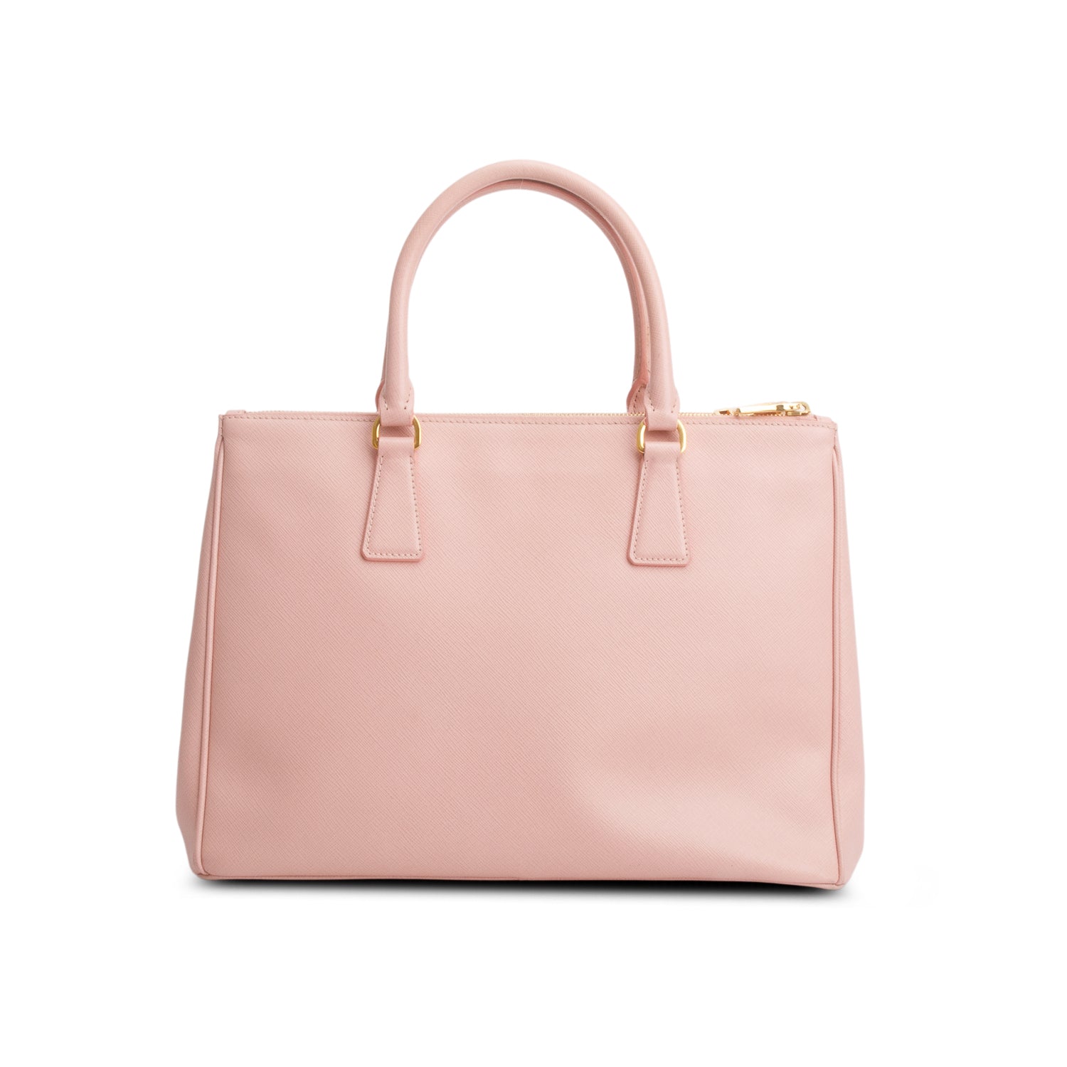 Prada Pink Saffiano Lux Medium Double Zip Galleria Tote w/ Authenticity Card & Strap