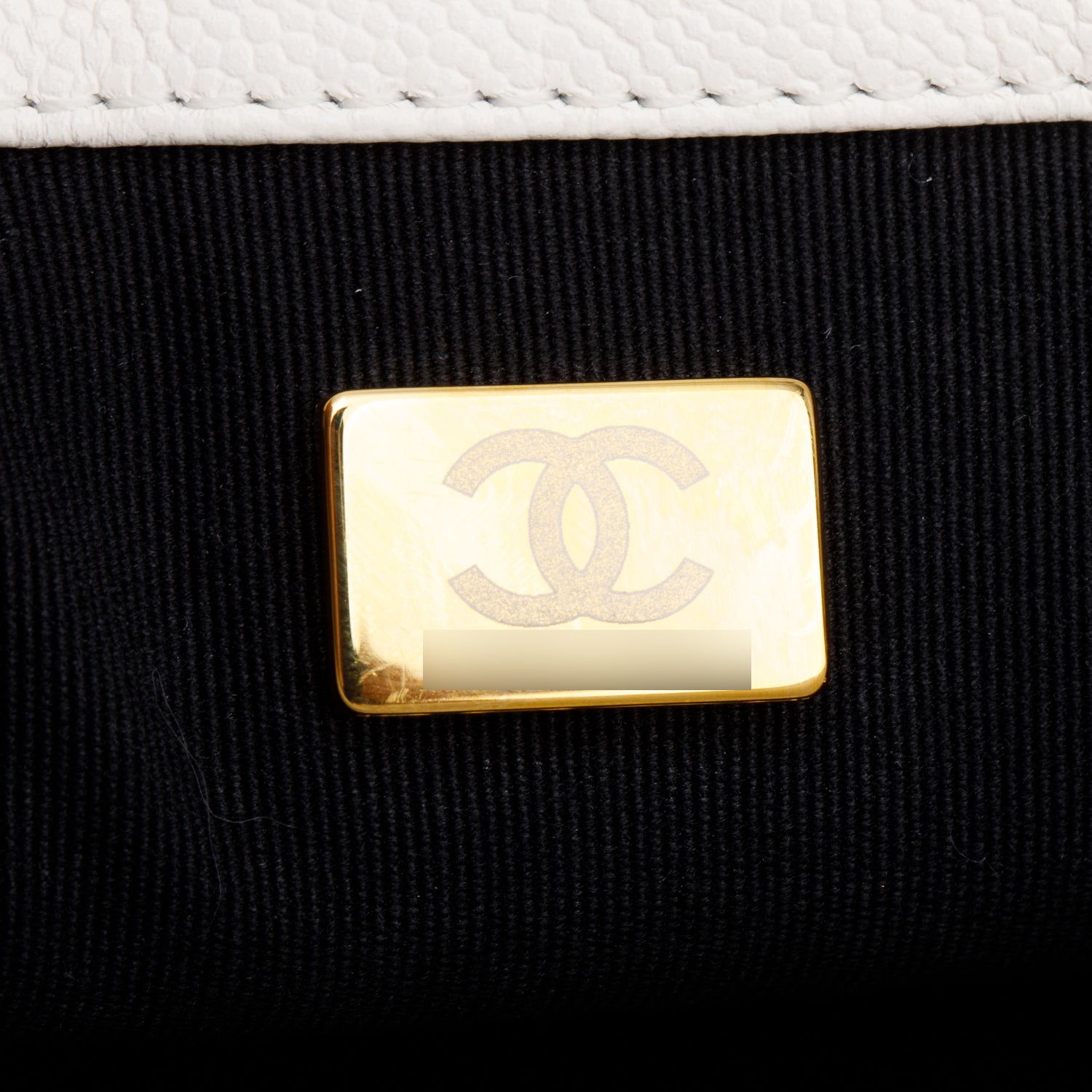 Chanel White Caviar Quilted Leather Mini CC You Flap Bag