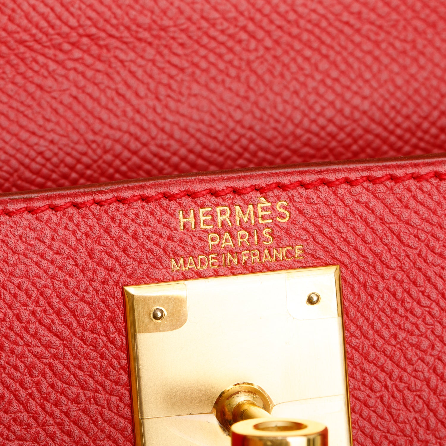 Hermes Vintage Rouge Grenat Epsom Kelly Sellier 28 w/ Strap