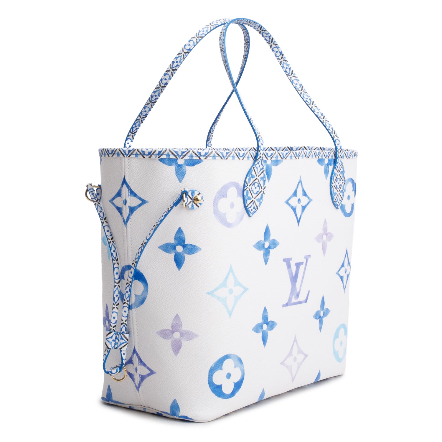 Louis Vuitton Blue Monogram Giant By The Pool 2.0 Neverfull MM w/ Box & Pouch