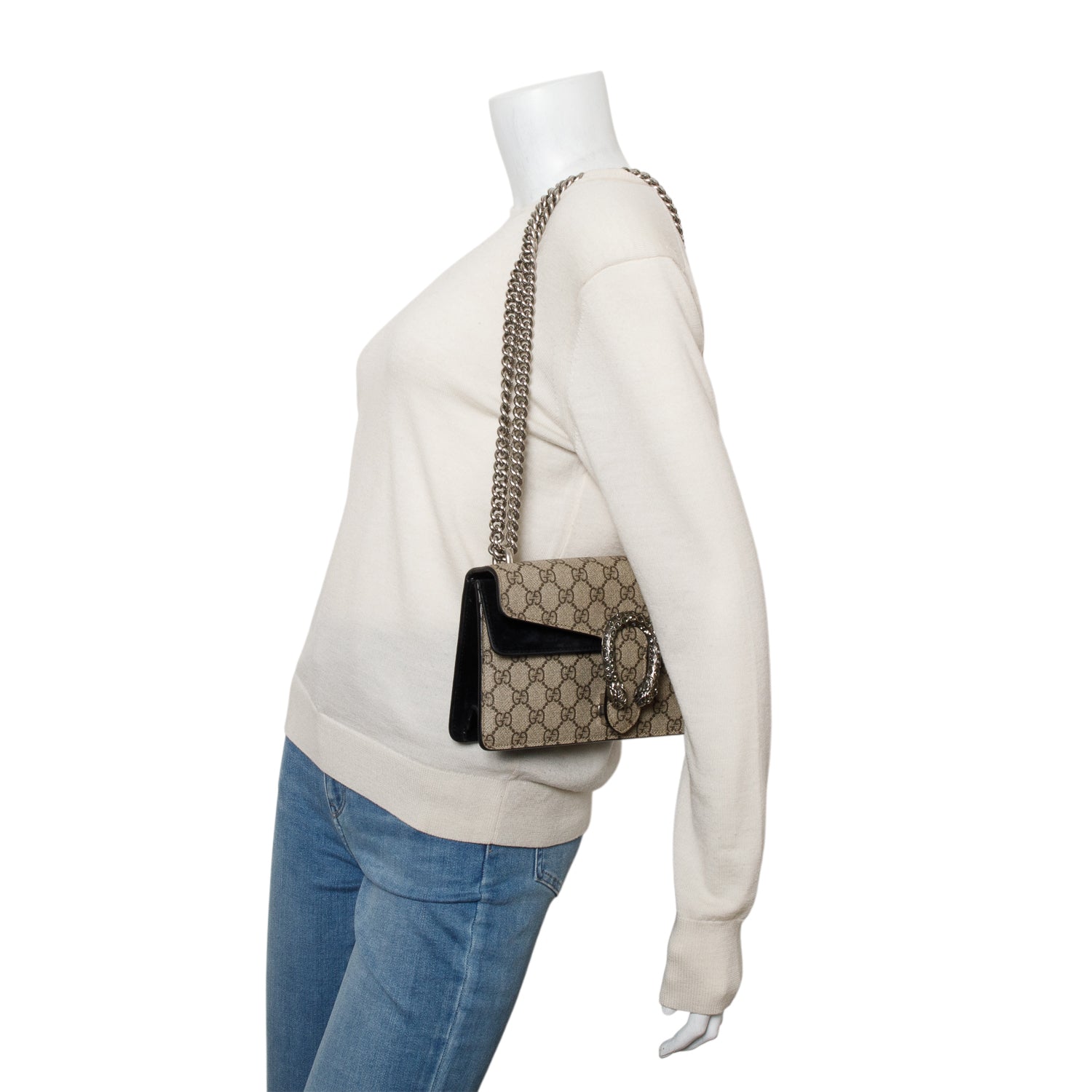 Gucci GG Supreme Small Dionysus Shoulder Bag w/ Box