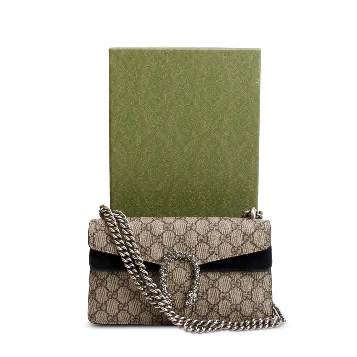 Gucci GG Supreme Small Dionysus Shoulder Bag w/ Box