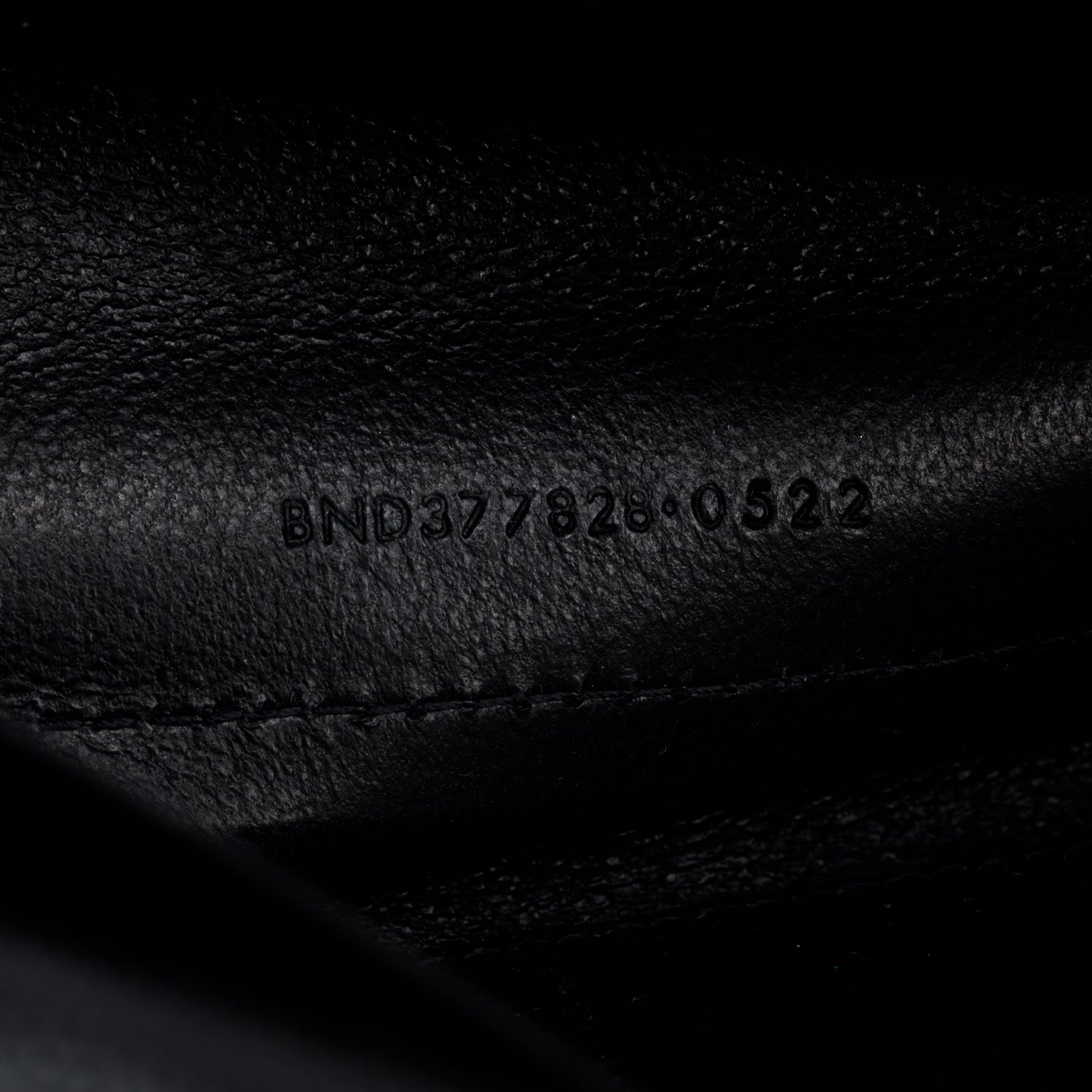 Saint Laurent 2022 Black Grain De Poudre Cassandre Envelope Chain Wallet w/ Box