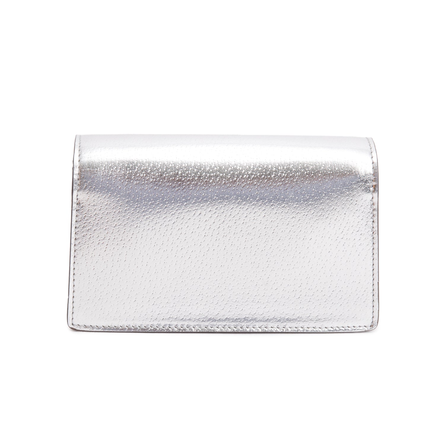 Gucci Dionysus Silver Calfskin Leather Dionysus Super Mini Bag w/ Box
