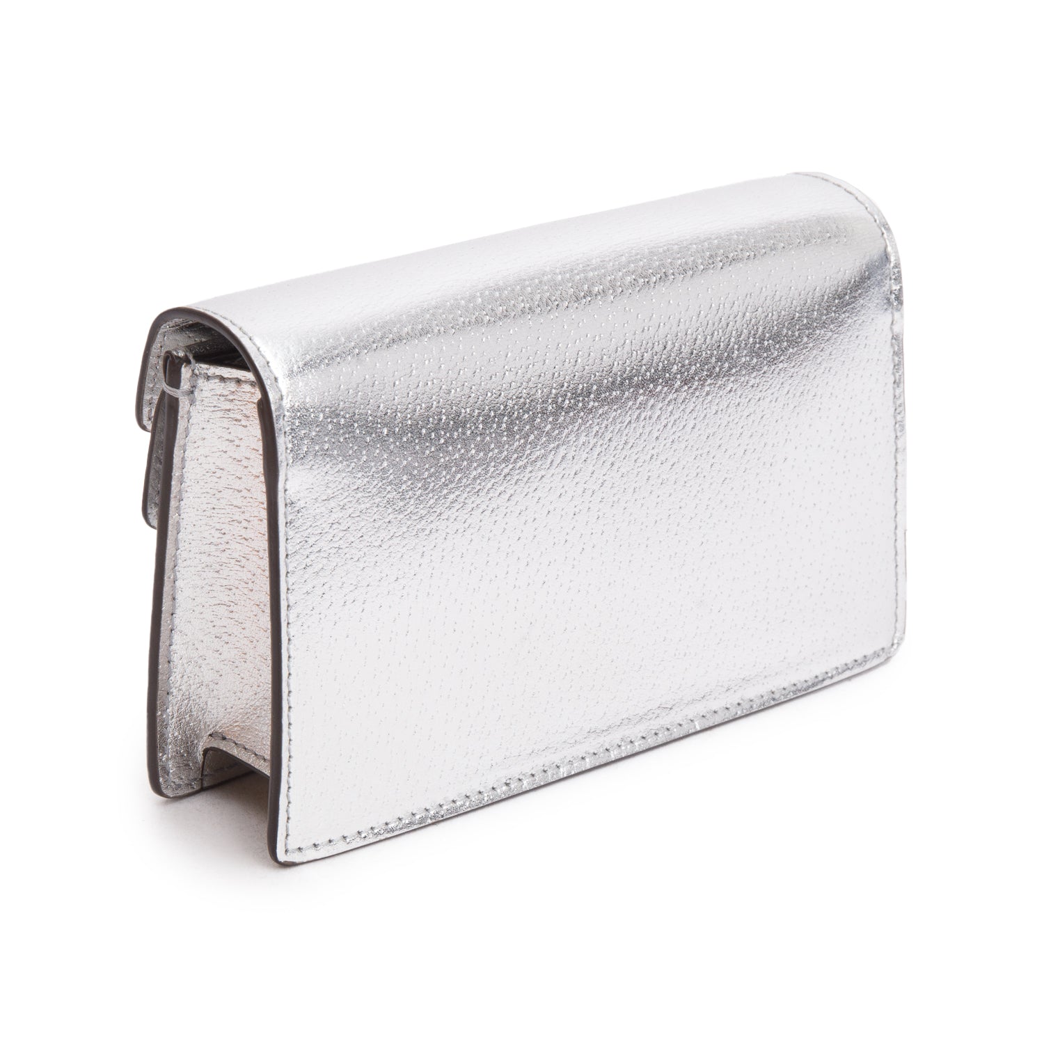 Gucci Dionysus Silver Calfskin Leather Dionysus Super Mini Bag w/ Box