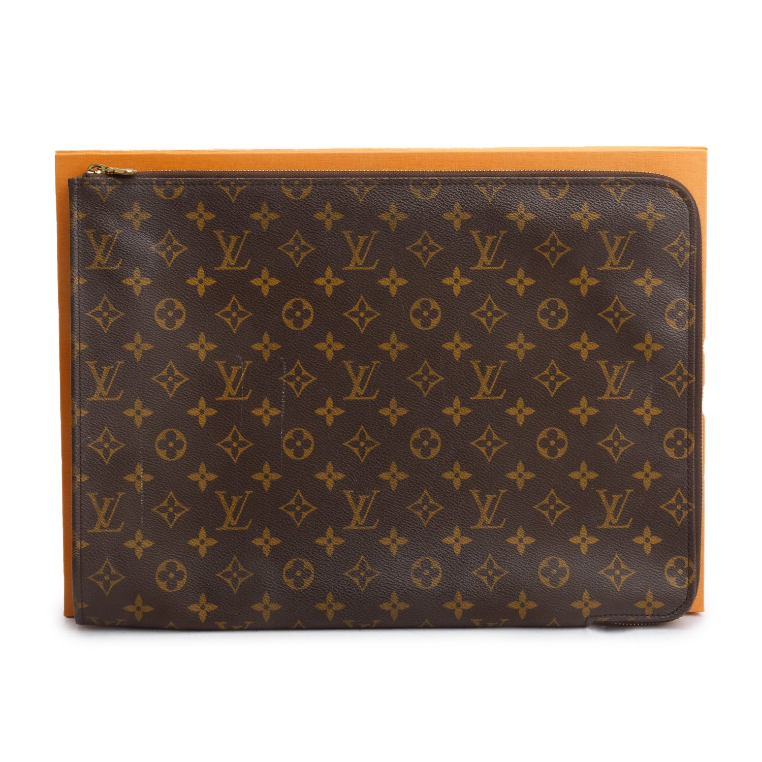 Louis Vuitton Monogram Poche Documents Portfolio Case w/ Box