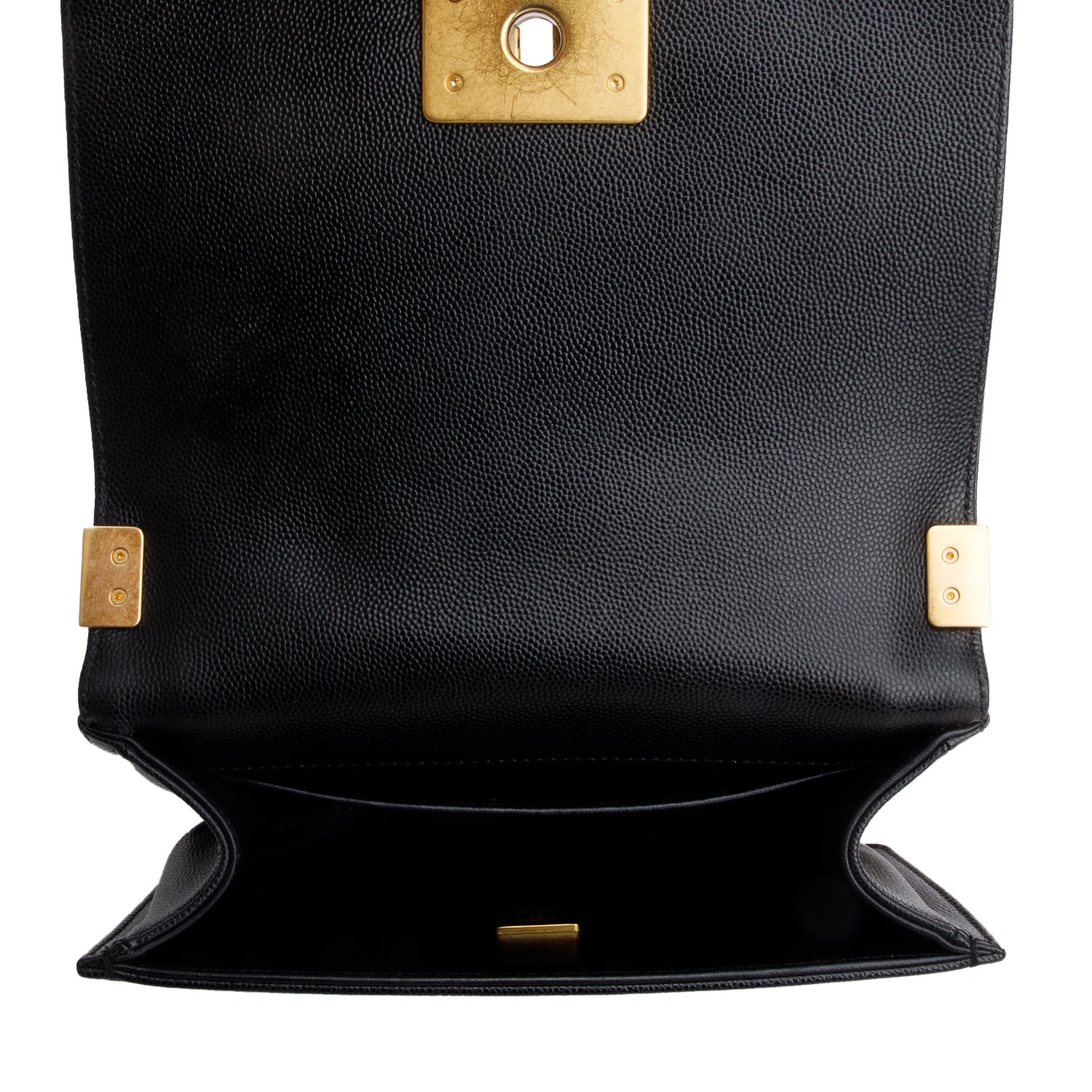 Chanel 2024 Black Caviar Leather Small Boy Bag w/ Receipt