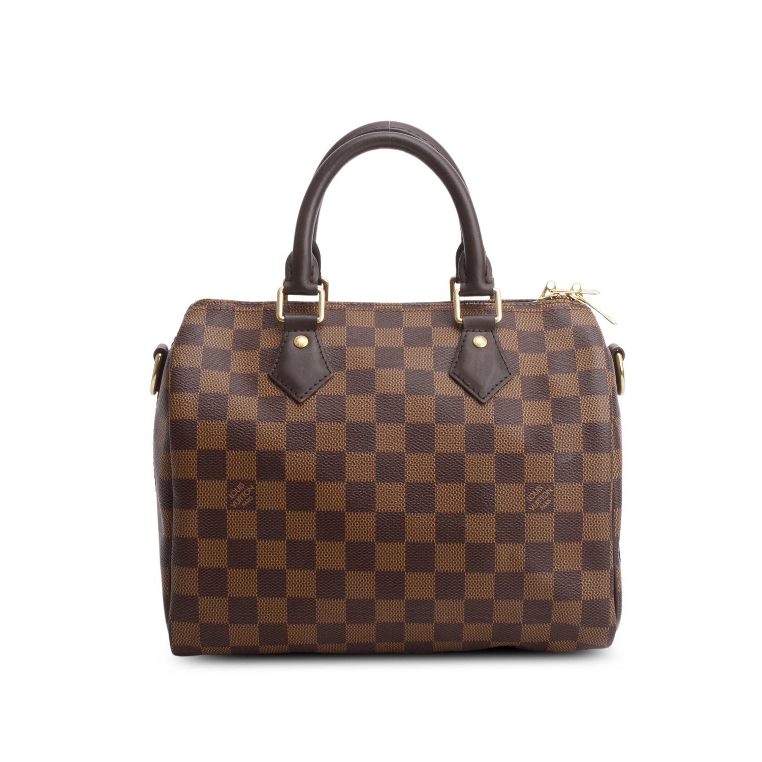 Louis Vuitton Damier Ebene Speedy Bandouliere 25 w/ Strap & Box