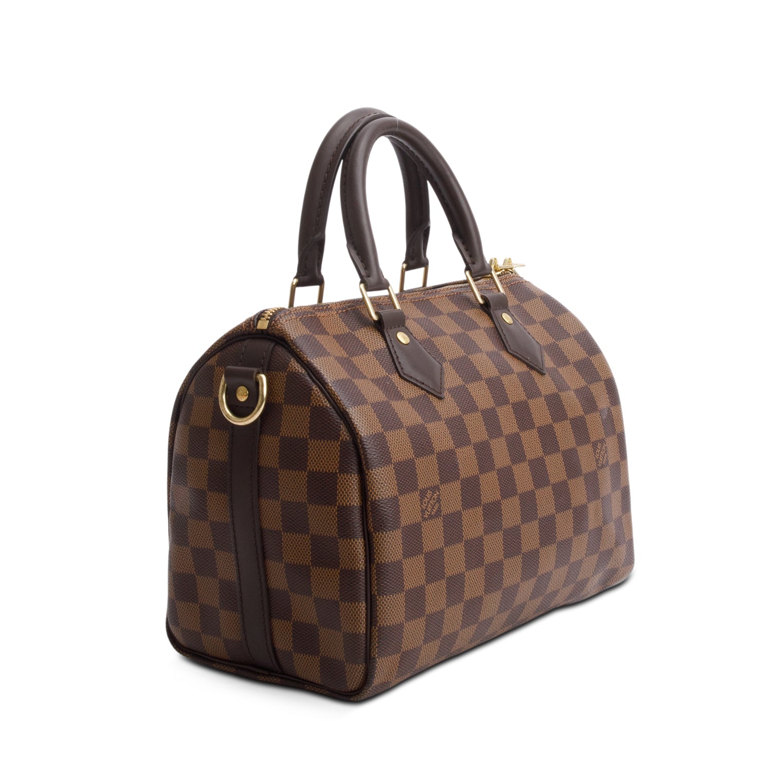 Louis Vuitton Damier Ebene Speedy Bandouliere 25 w/ Strap & Box