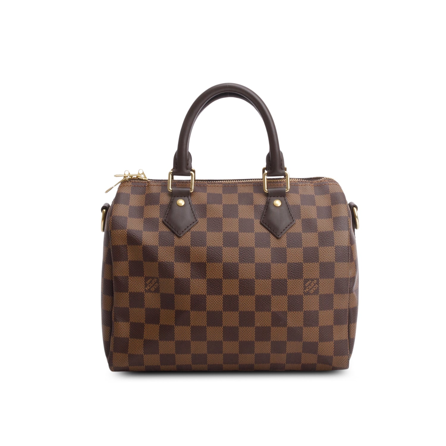 Louis Vuitton Damier Ebene Speedy Bandouliere 25 w/ Strap & Box