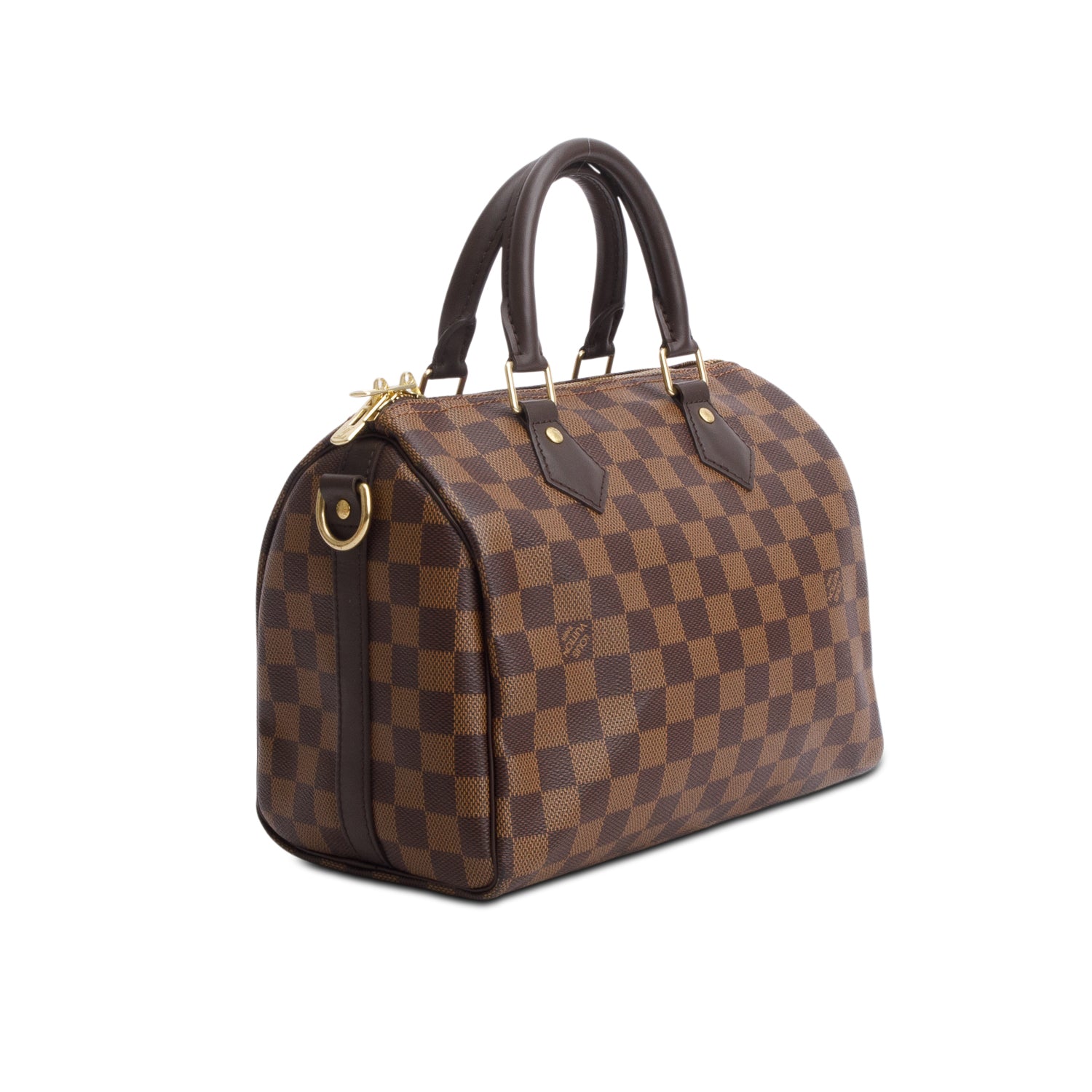 Louis Vuitton Damier Ebene Speedy Bandouliere 25 w/ Strap & Box
