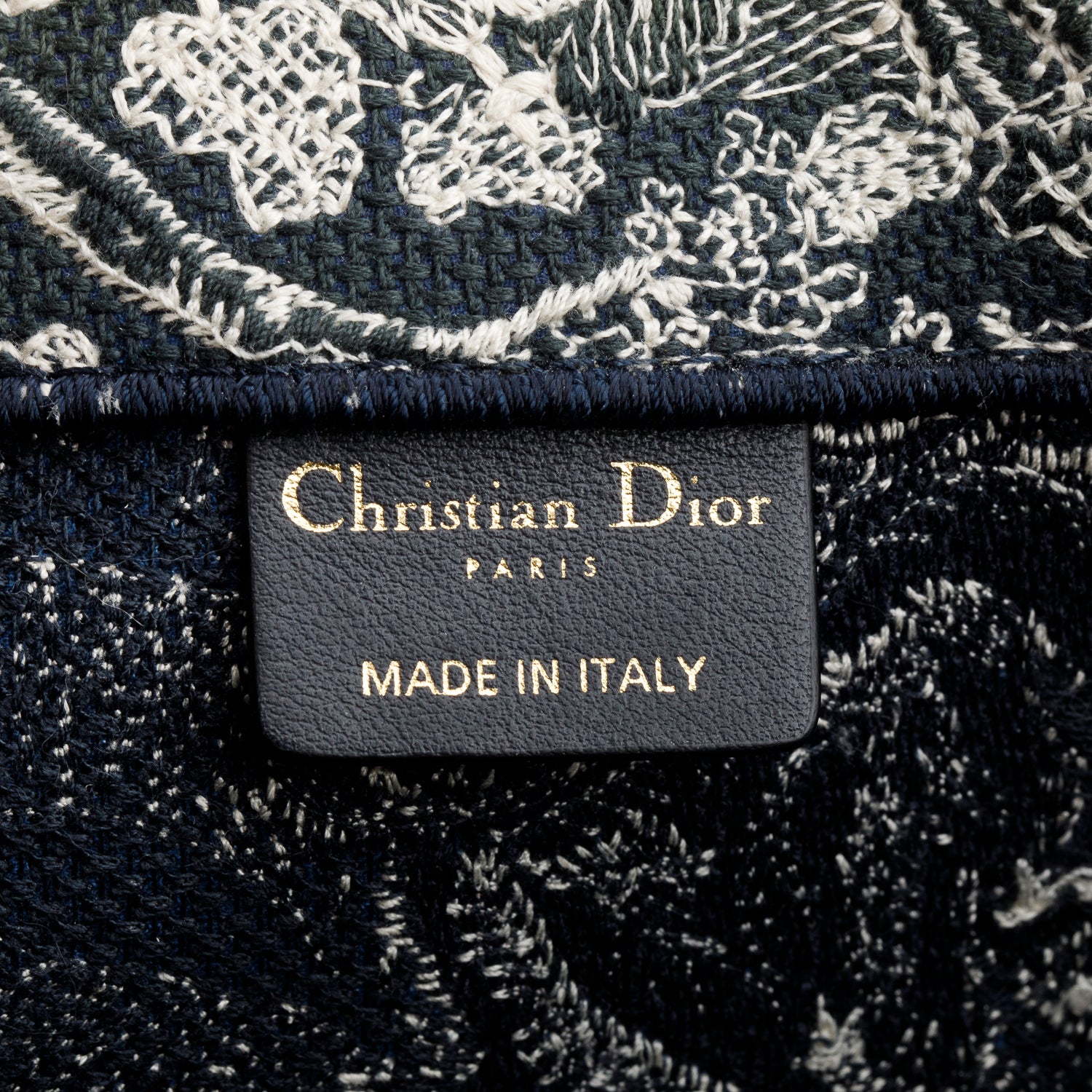 Christian Dior 2022 Canvas Embroidered Large Dioriviera Toile de Jouy Reverse Book Tote w/ Authenticity Card