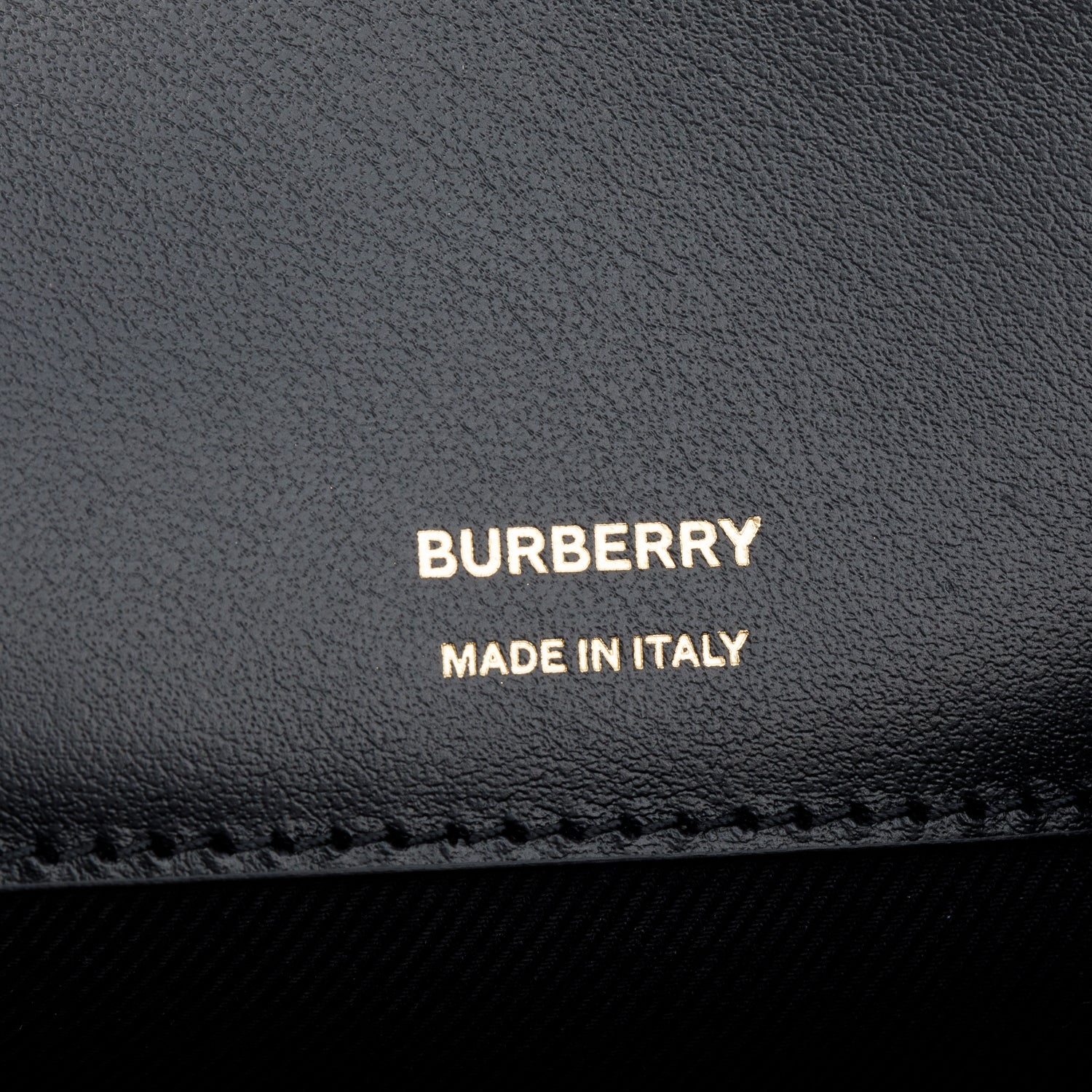 Burberry Brown/Orange Canvas TB Monogram Zip Pouch w/ Box