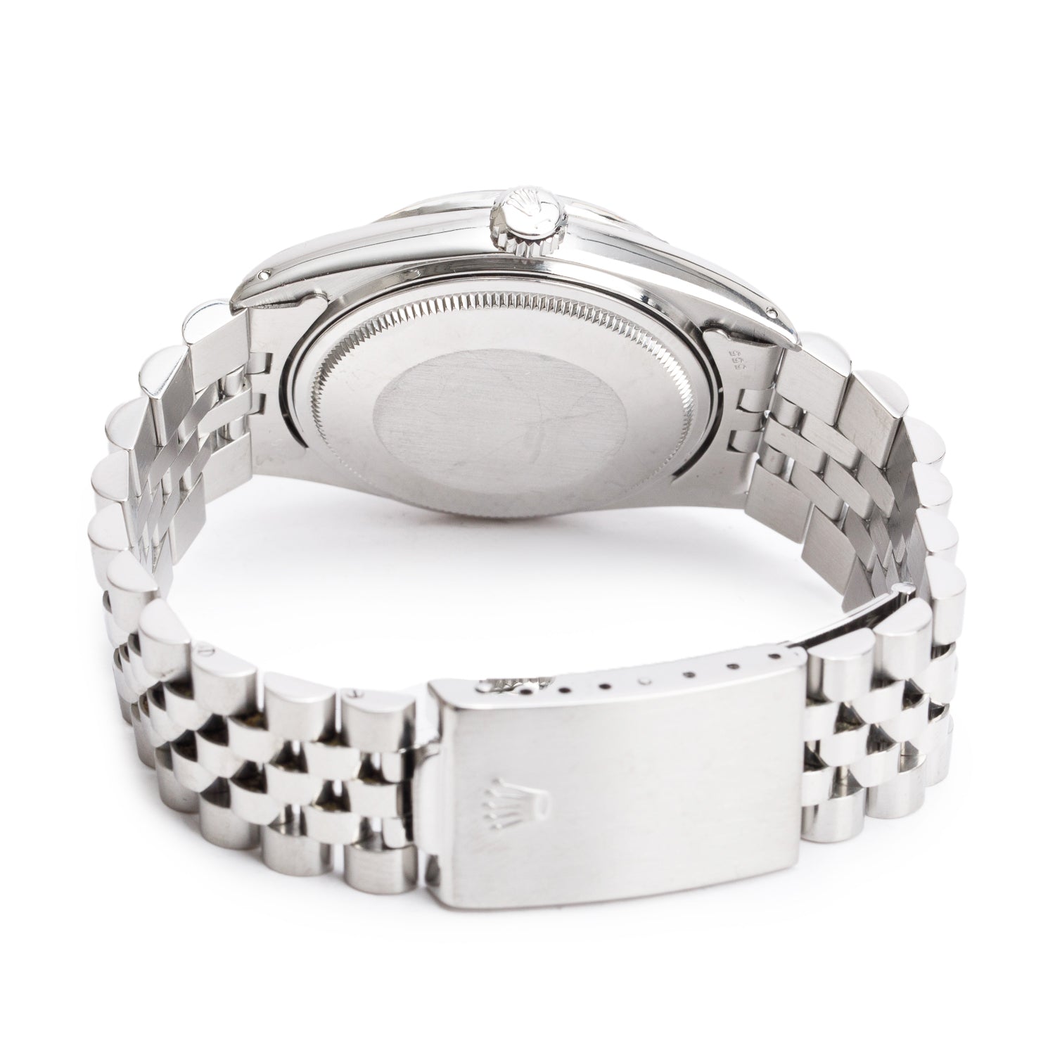 Rolex Stainless Steel Datejust 36 MM Automatic Watch Black Dial 16030