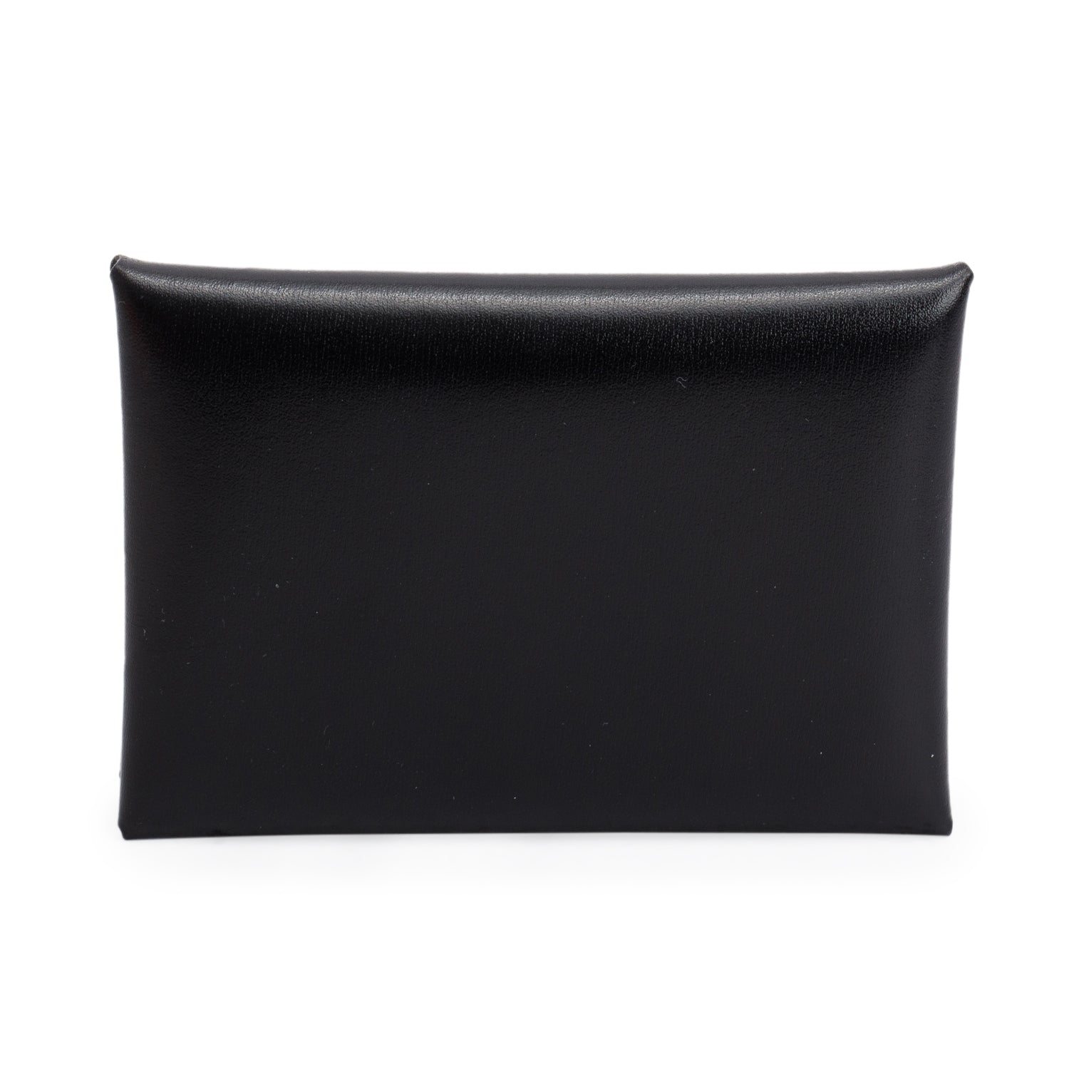 Hermes 2024 Noir Box Calvi Duo Compact Verso Card Holder w/ Box