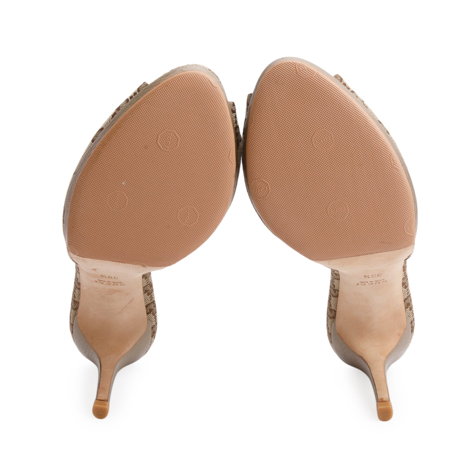 Gucci Monogram Horsebit Heels, Size 39.5 w/ Box