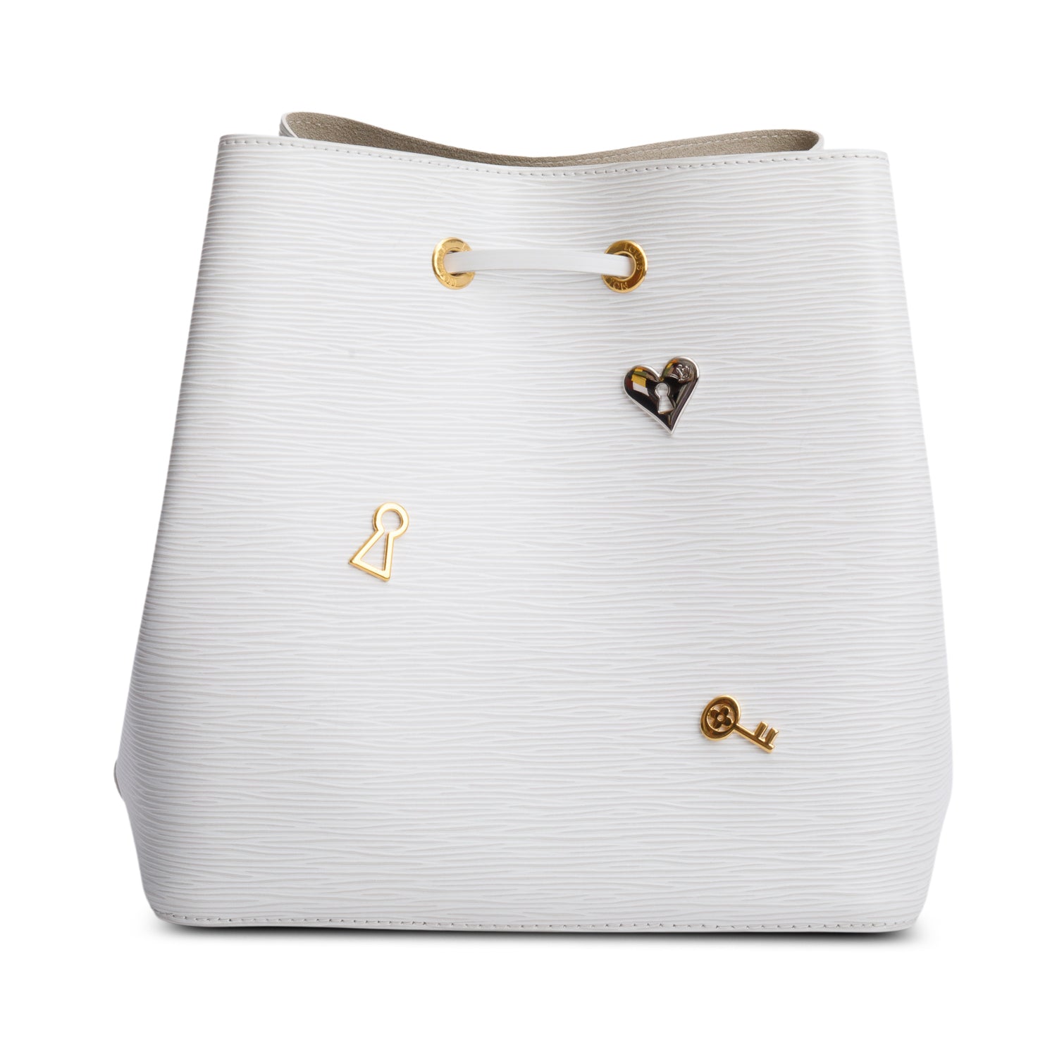 Louis Vuitton White Epi Leather Love Lock Neonoe MM w/ Box & Straps