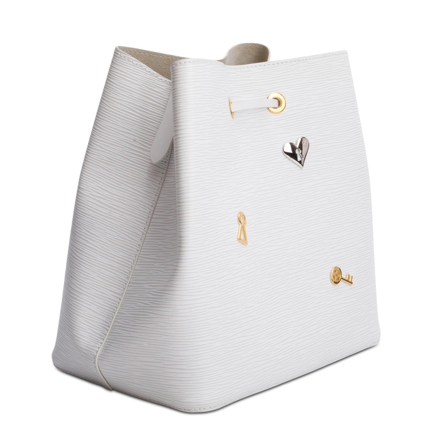 Louis Vuitton White Epi Leather Love Lock Neonoe MM w/ Box & Straps