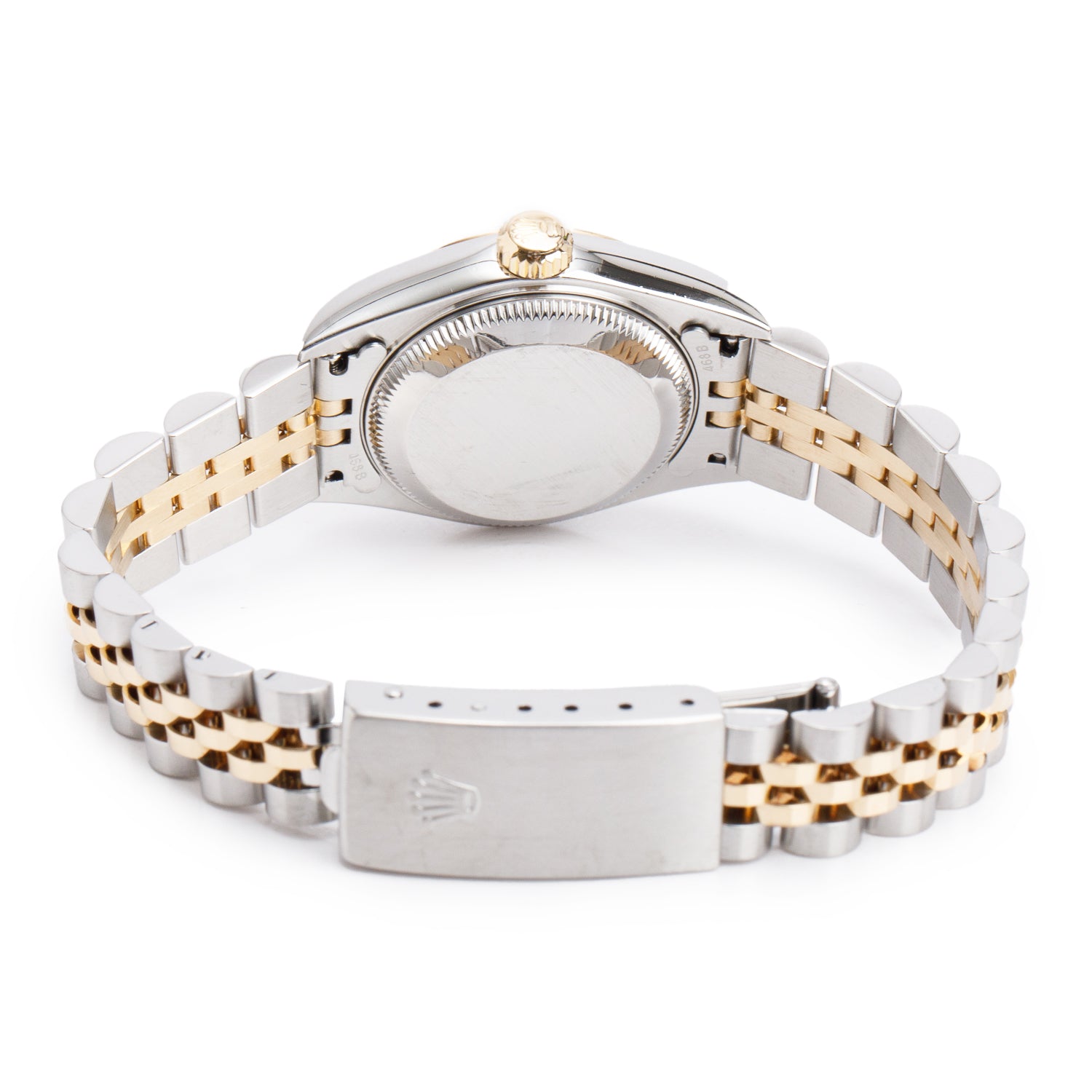 Rolex Stainless Steel & 18k Yellow Gold Datejust 26 MM Watch White Roman Dial 79173 w/ Service Box