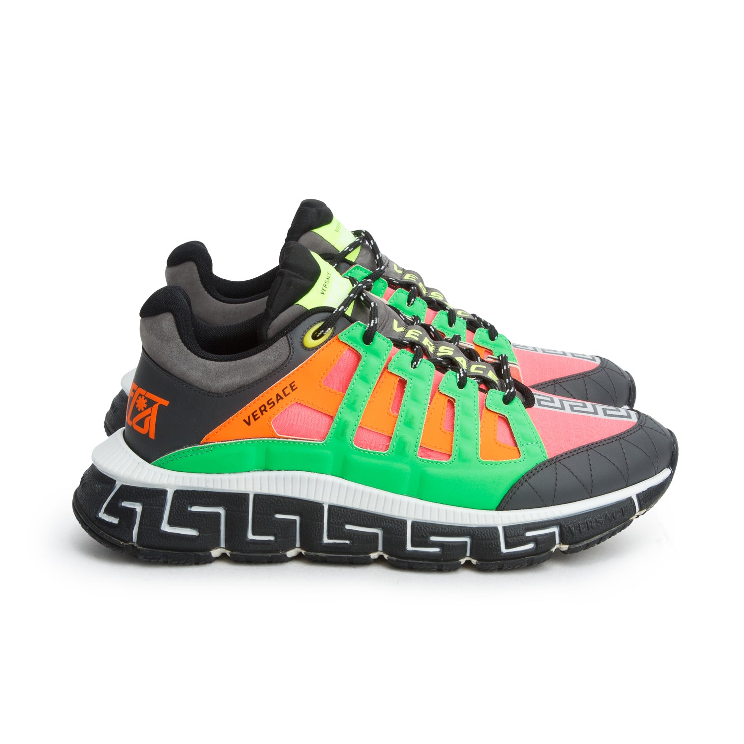 Versace Multicolor Trigeca Low Top Sneakers, Men's Size 43