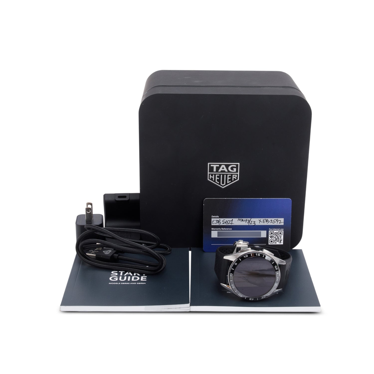 Tag Heuer 2023 Stainless Steel Connected Calibre E4 45 MM Digital Smart Watch SBR8A w/ Box, Papers & Charger