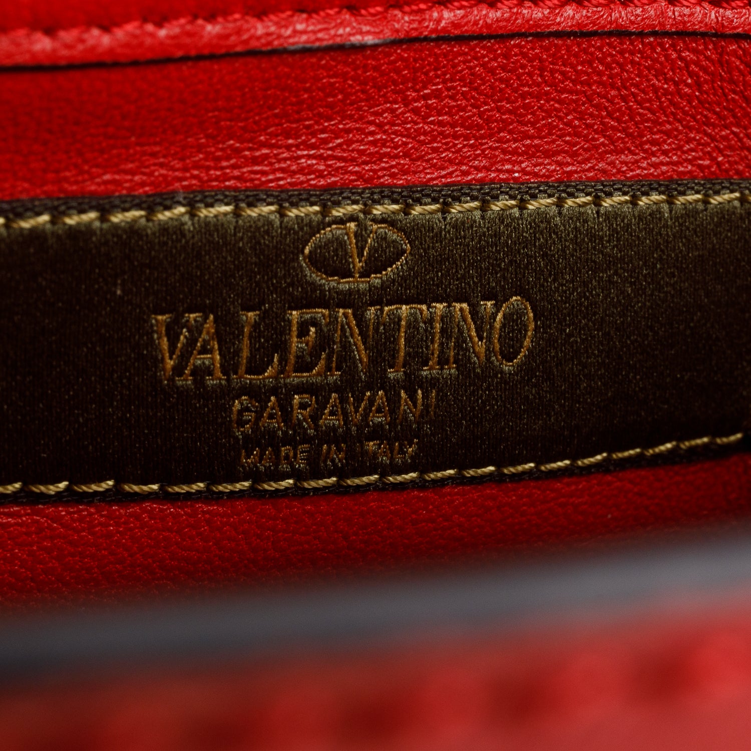 Valentino Red Nappa Canvas Camouflage Rockstud Flap Saddle Crossbody