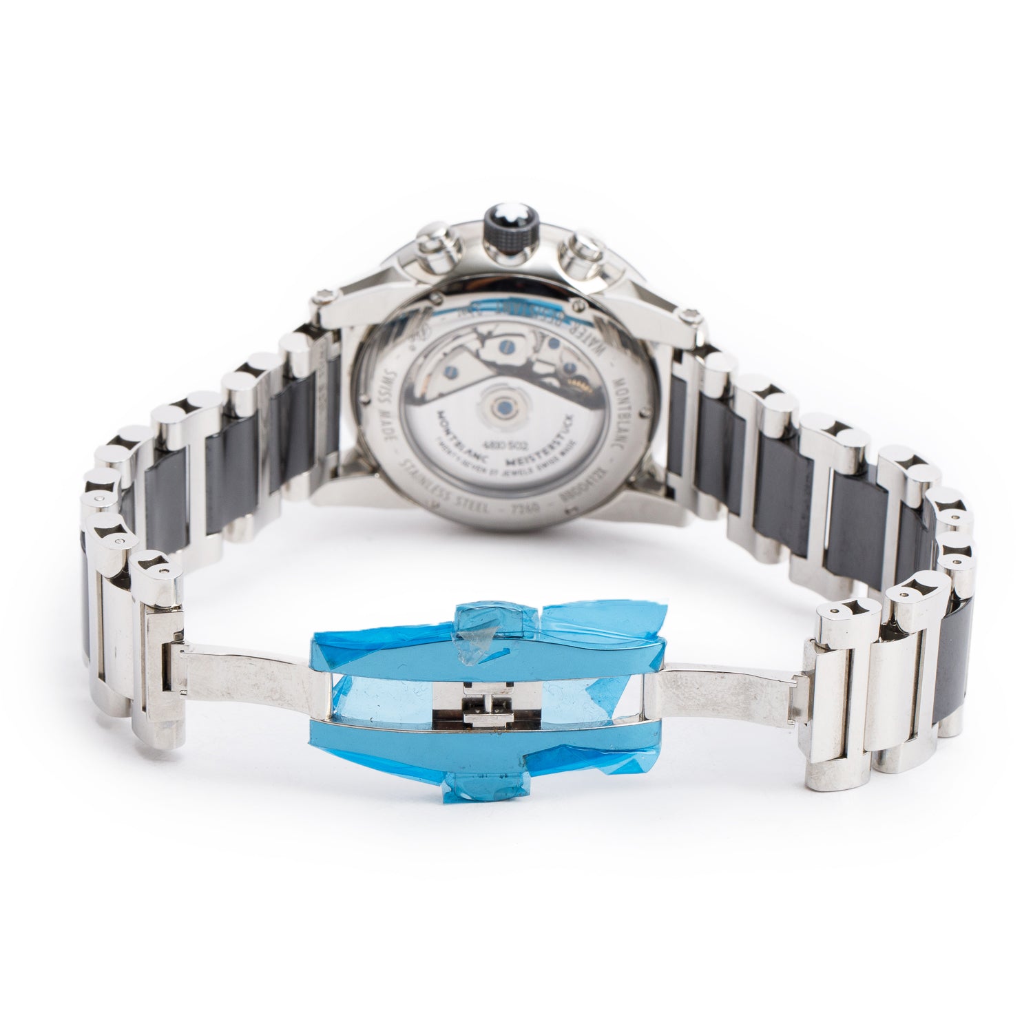 Montblanc Stainless Steel TimeWalker 43 MM Chronograph Automatic Watch Black Dial 103094 w/ Box