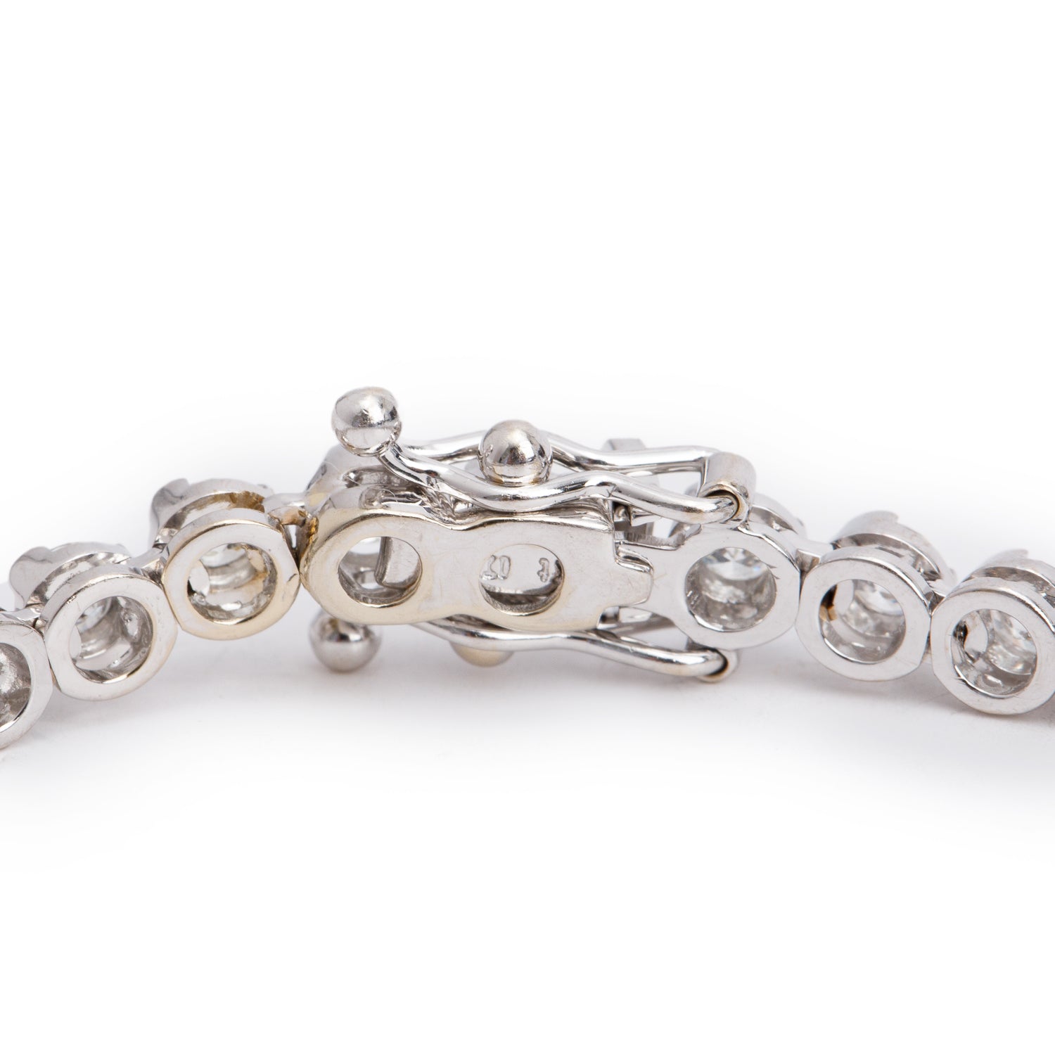 18k White Gold 3.81 tcw. Diamond Tennis Bracelet