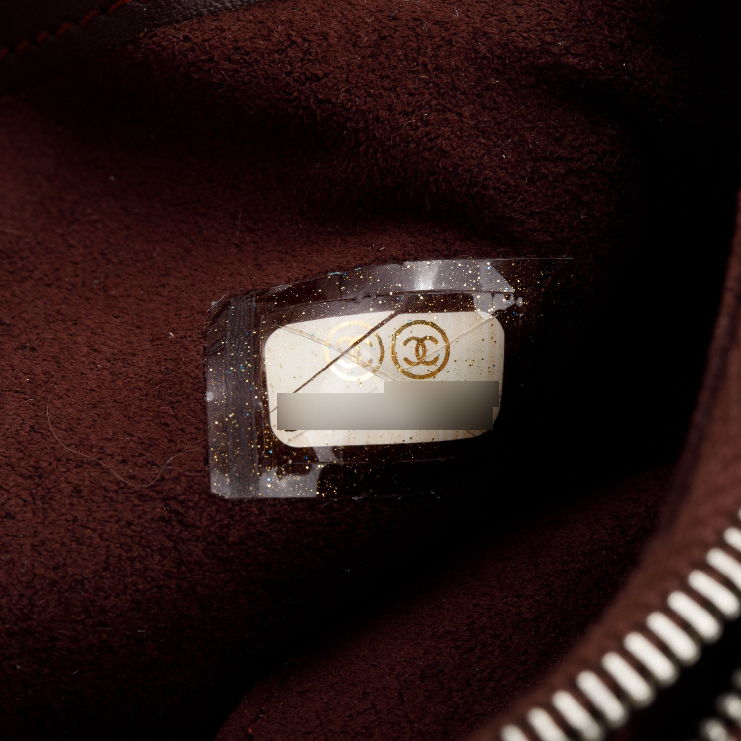 Chanel Black Caviar Quilted CC Phone Pouch w/ Authenticity Card