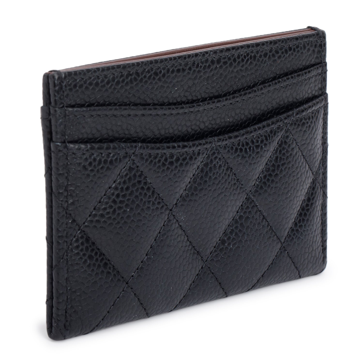 Chanel Black Caviar Leather Classic Card Holder