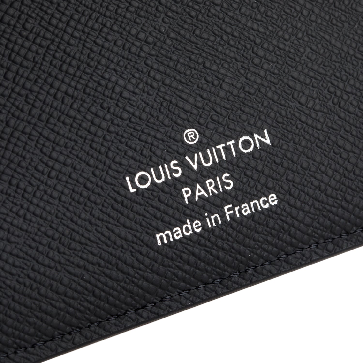 Louis Vuitton Black Taiga Slender Wallet w/ Box