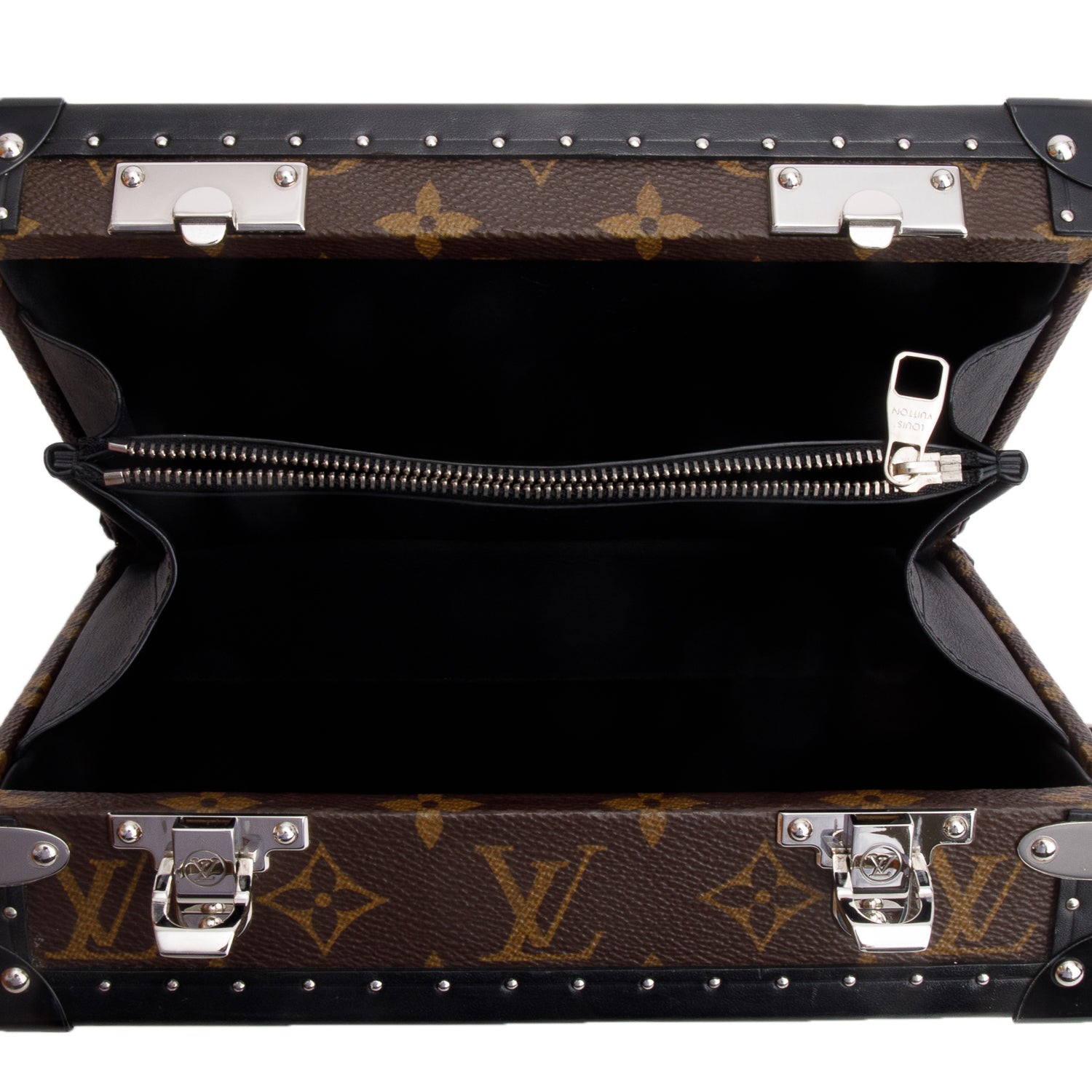 Louis Vuitton 2020 Monogram Macassar Clutch Box w/ Box, Receipt & Strap