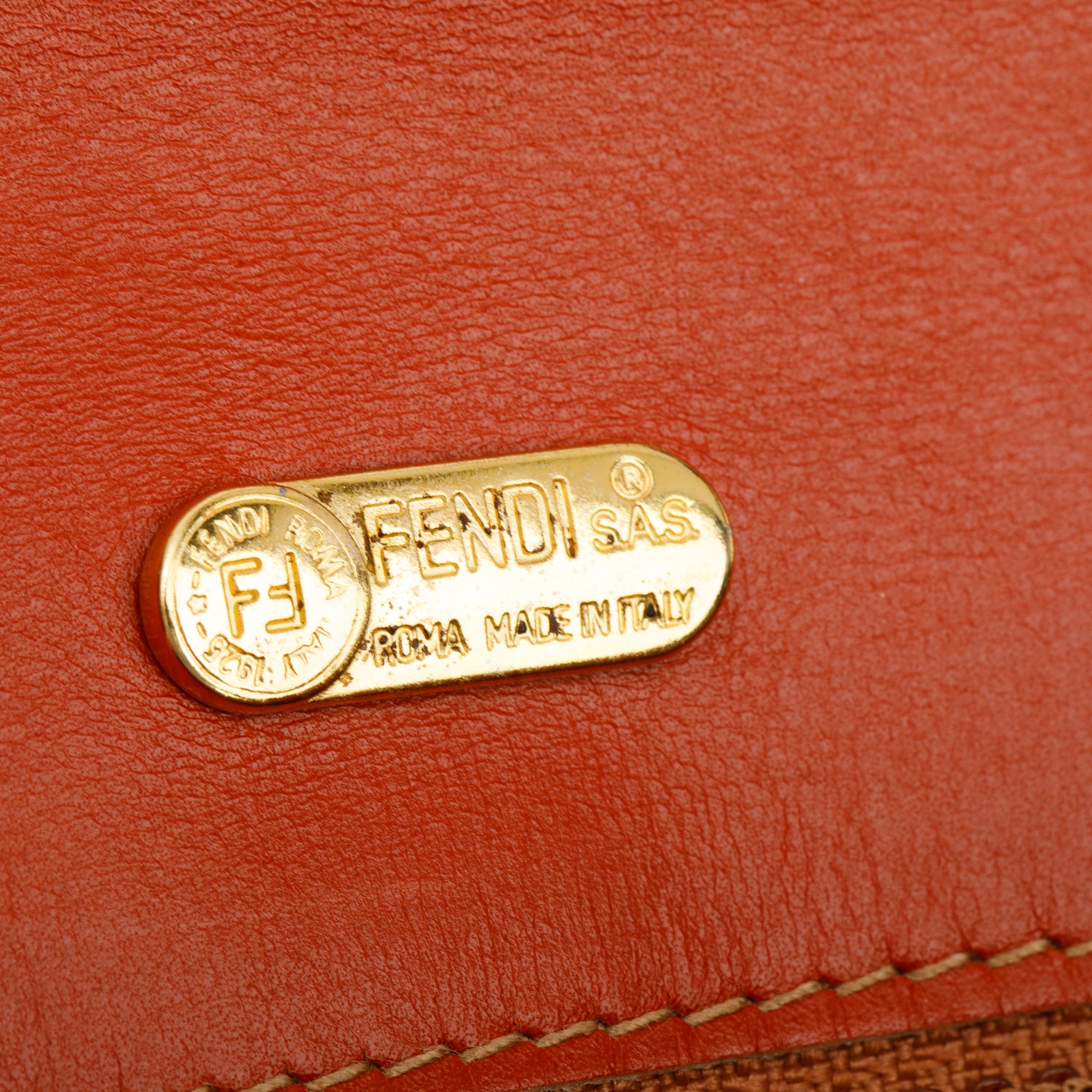 Fendi Vintage Pequin Long Bi-Fold Wallet w/ Box