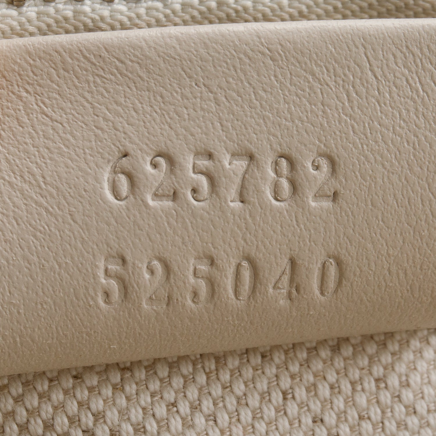 Gucci Cream Calfskin GG Tennis Embossed Messenger Bag