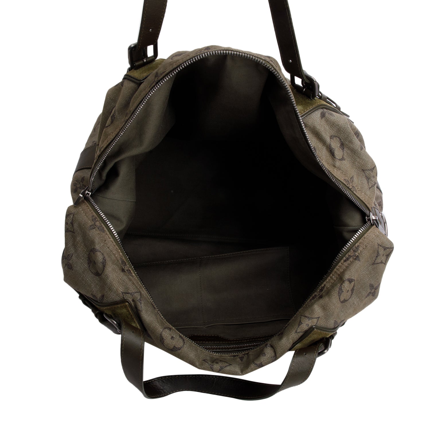 Louis Vuitton Green Monogram Impression Sac Weekend w/ Strap