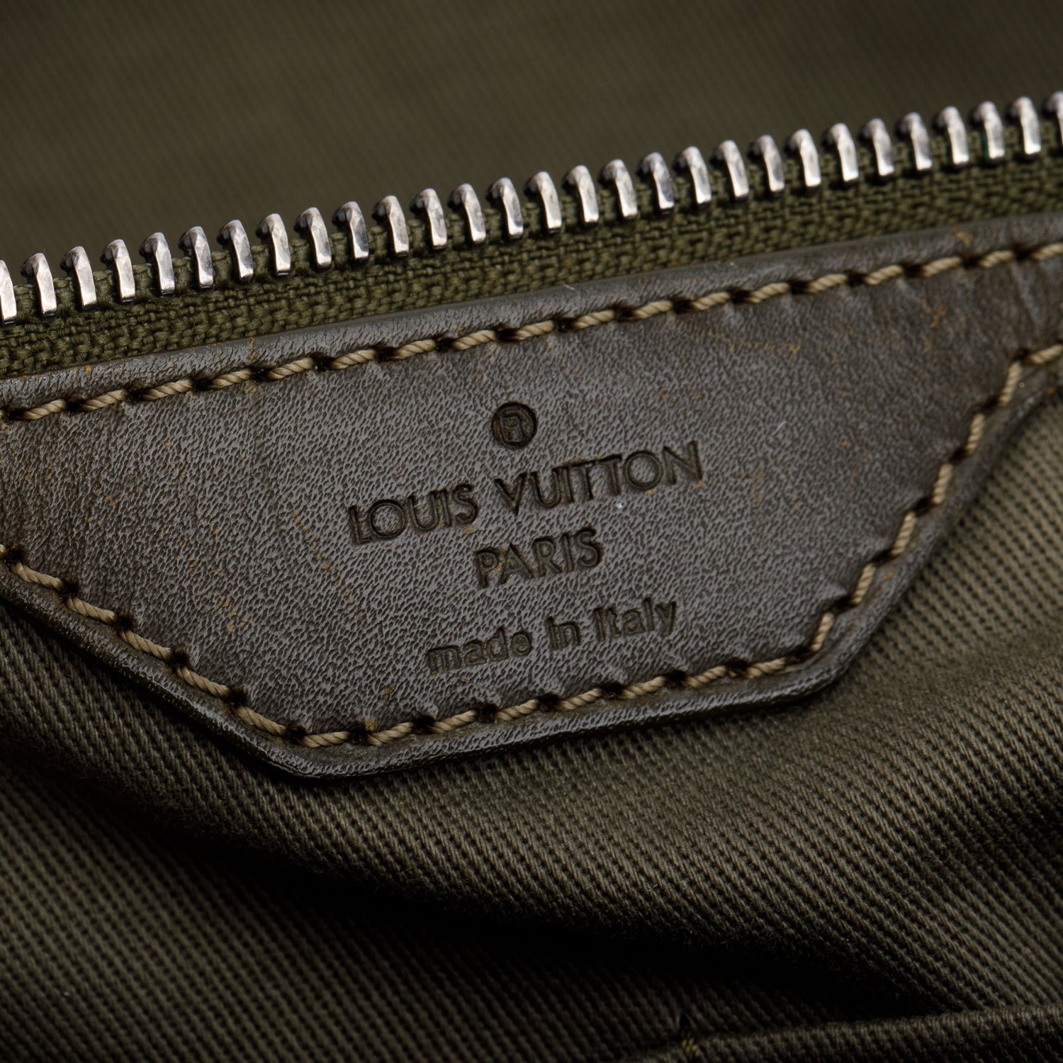 Louis Vuitton Green Monogram Impression Sac Weekend w/ Strap